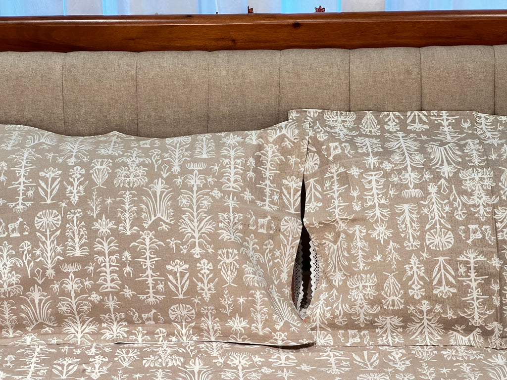 Block Print King Size Bedsheet