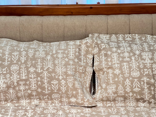 Block Print King Size Bedsheet