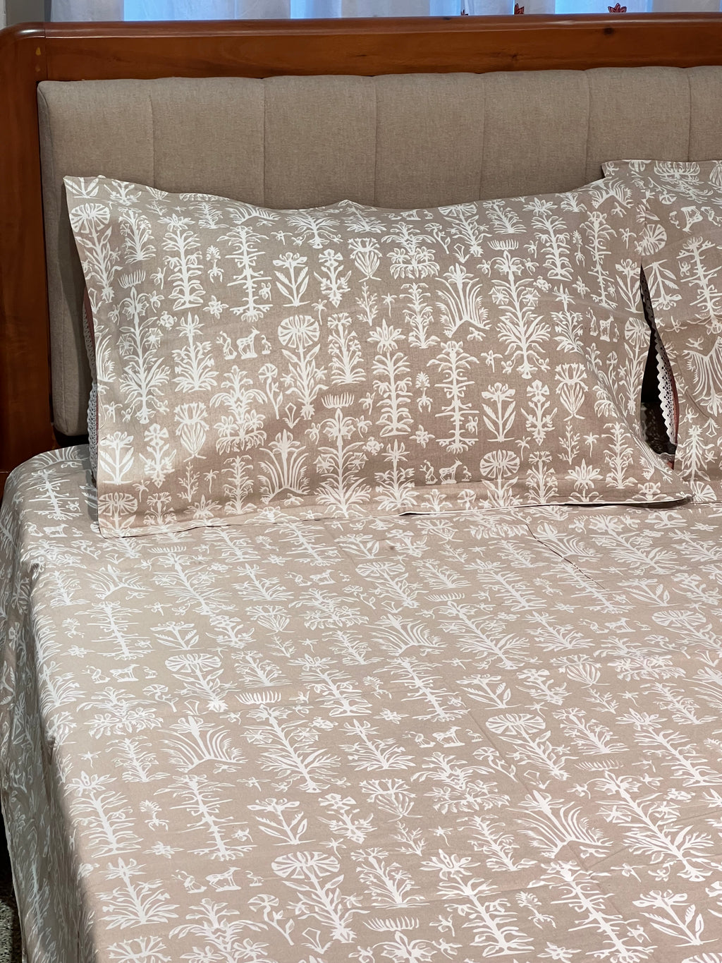 Block Print King Size Bedsheet
