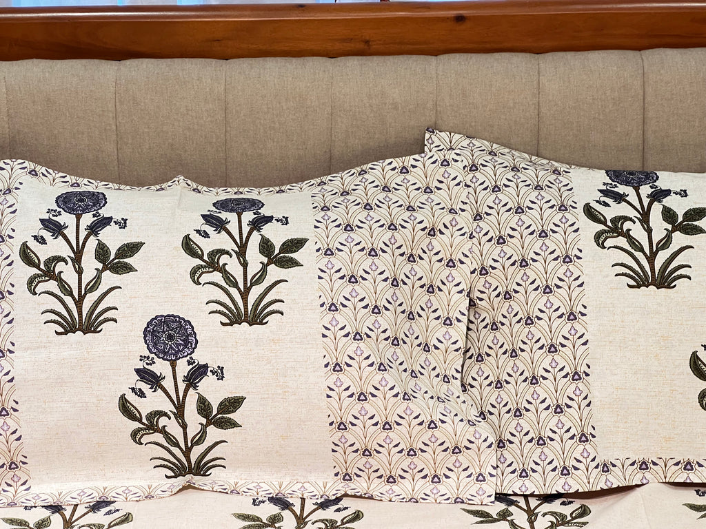 Block Print King Size Bedsheet