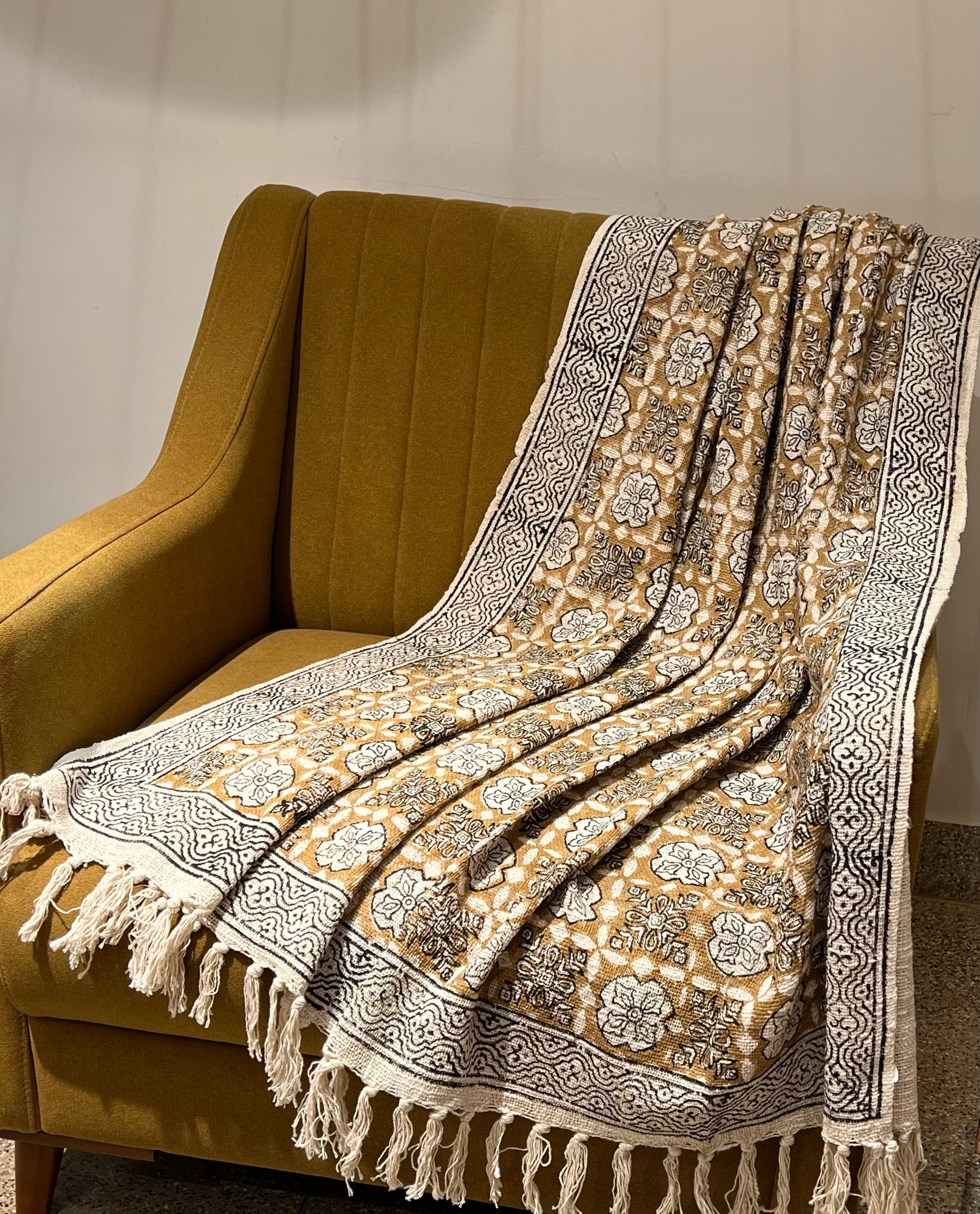 Printed Sofa Throw