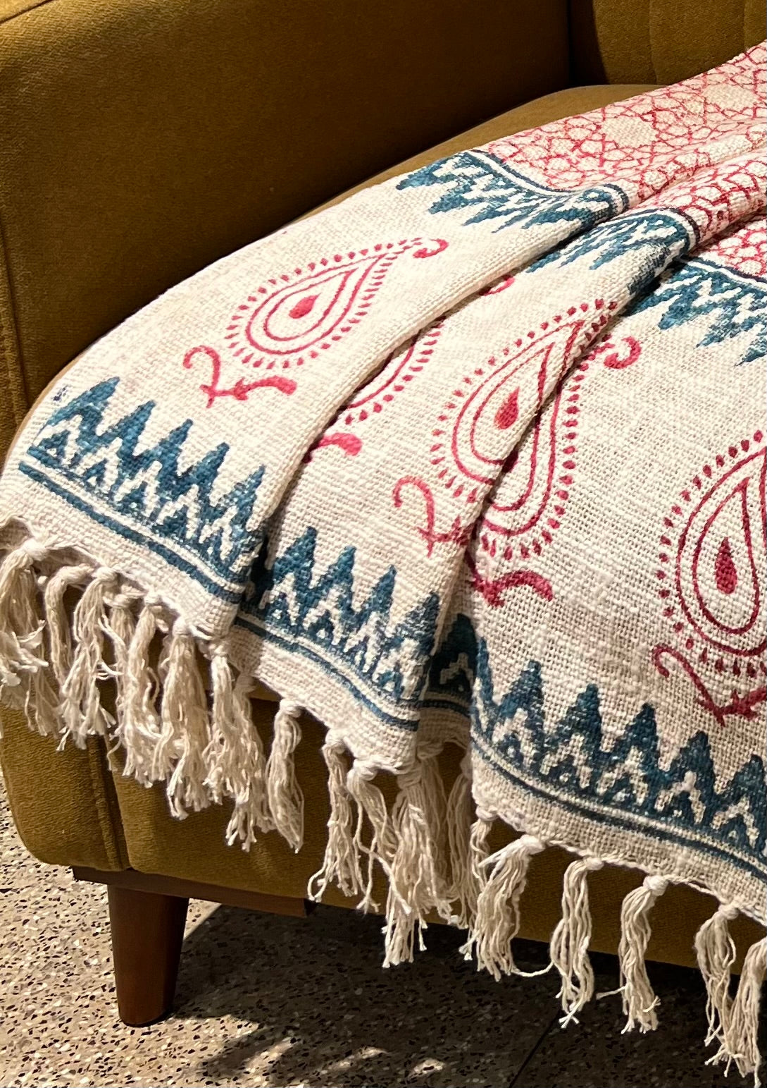 Printed Sofa Throw