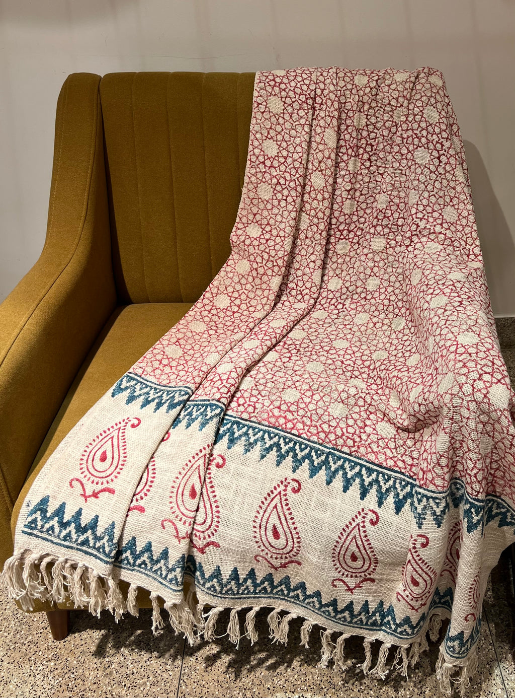 Printed Sofa Throw