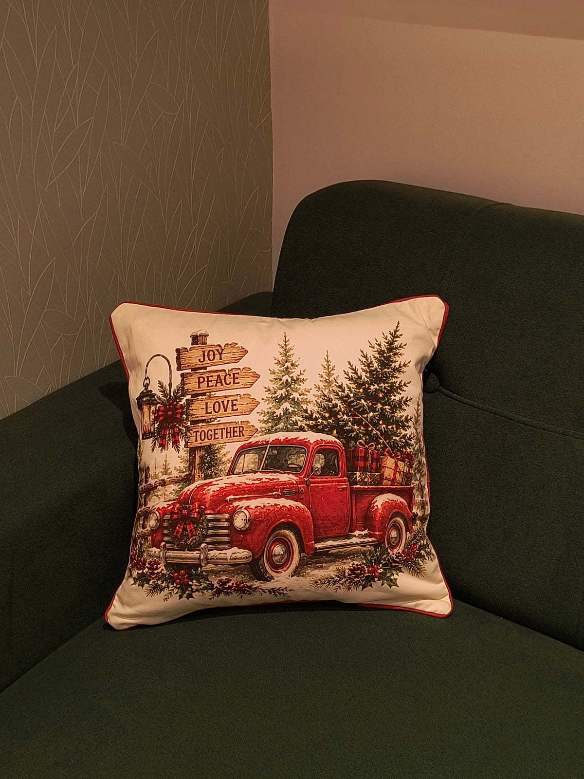 Xmas Theme Cushion Cover