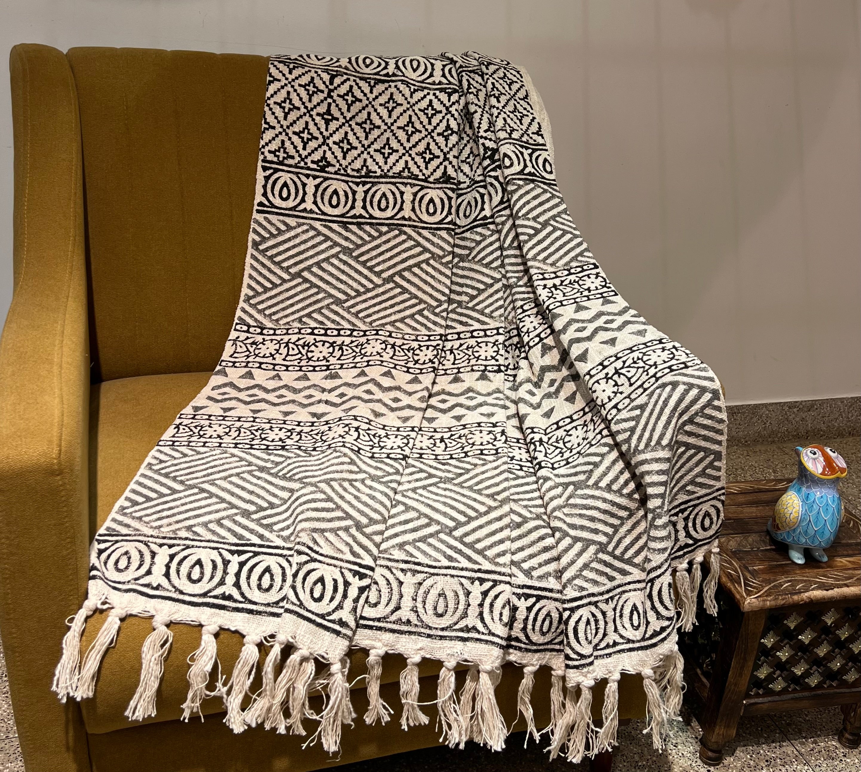 Printed Sofa Throw