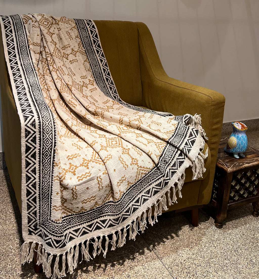 Printed Sofa Throw