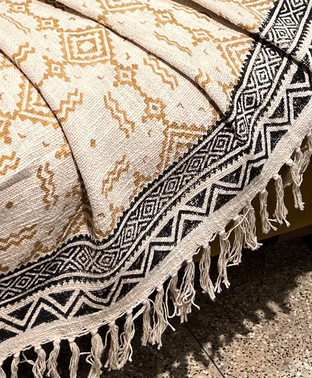Printed Sofa Throw