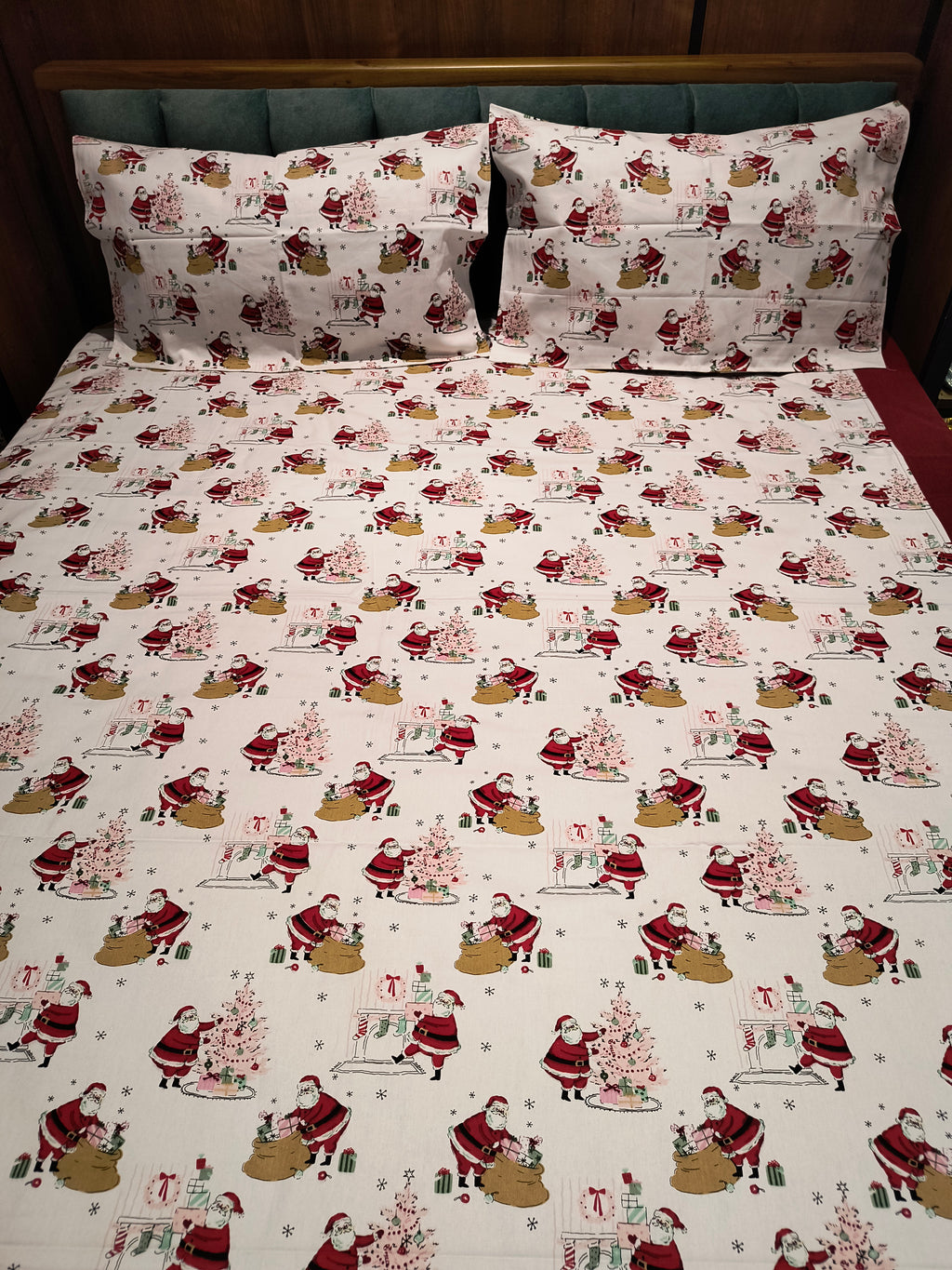 XMAS THEME KING SIZE BEDSHEETS