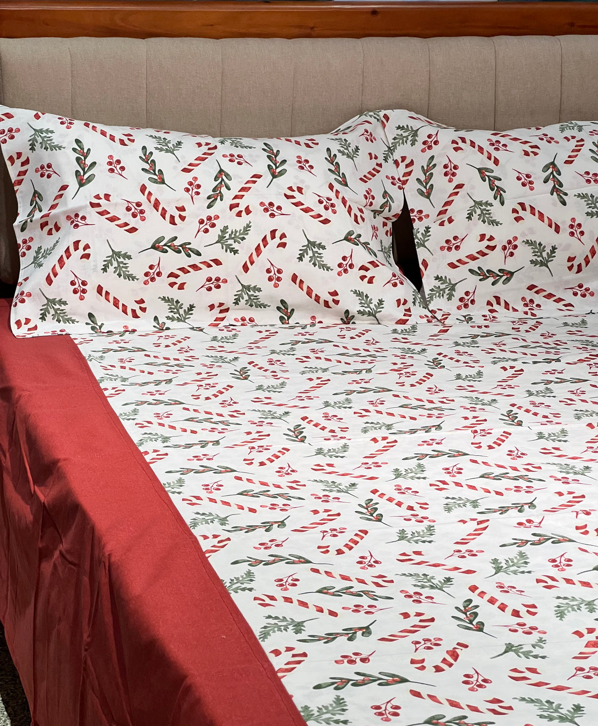 XMAS THEME KING SIZE BEDSHEETS