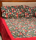 XMAS THEME KING SIZE BEDSHEETS