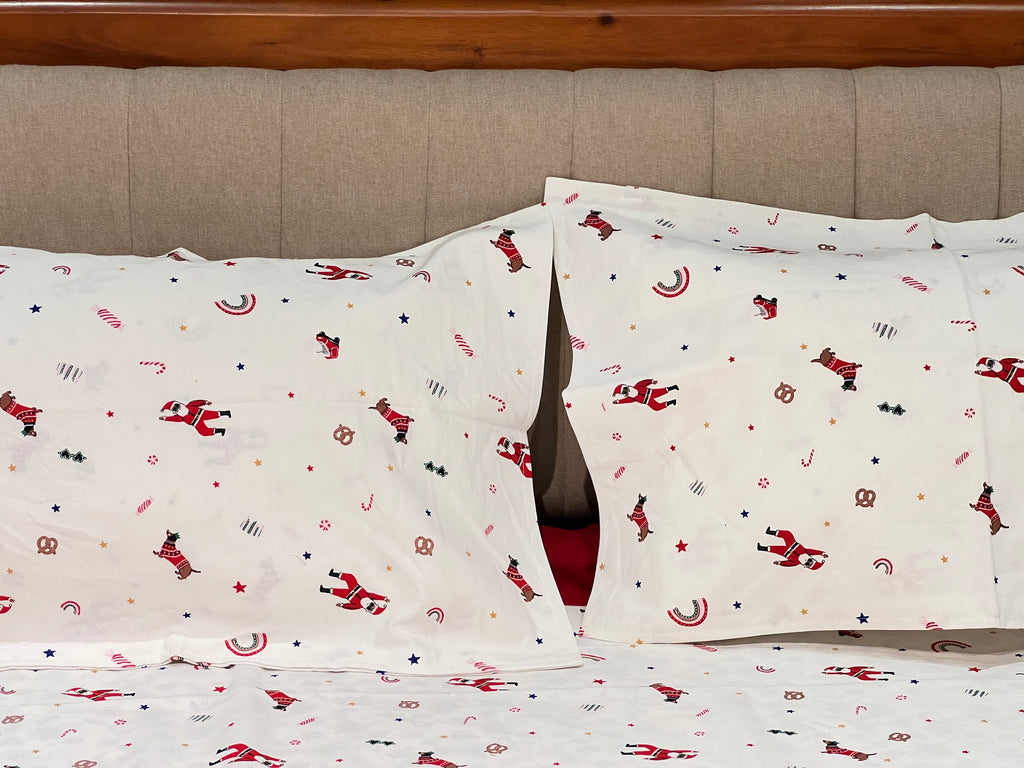 XMAS THEME KING SIZE BEDSHEETS