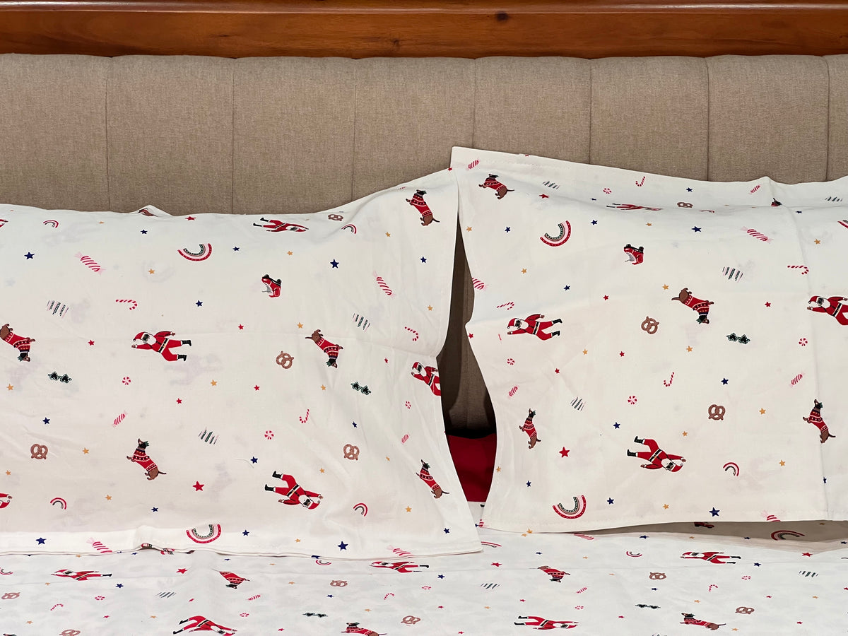 XMAS THEME KING SIZE BEDSHEETS