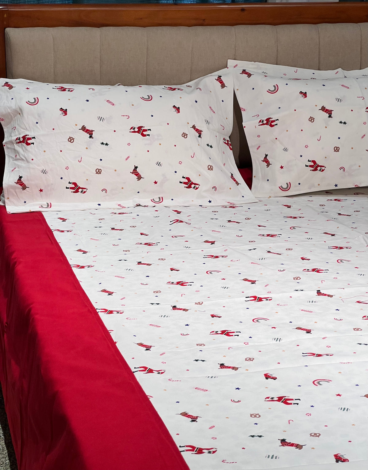 XMAS THEME KING SIZE BEDSHEETS