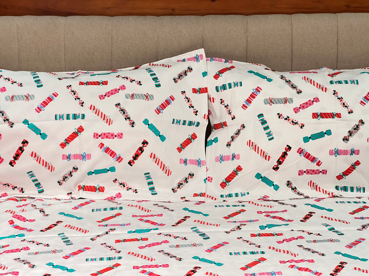 XMAS THEME KING SIZE BEDSHEETS