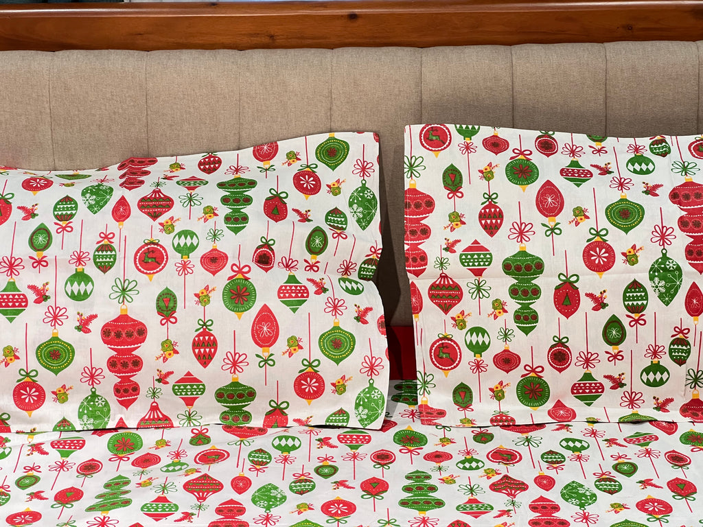 Xmas theme queen size bedsheets