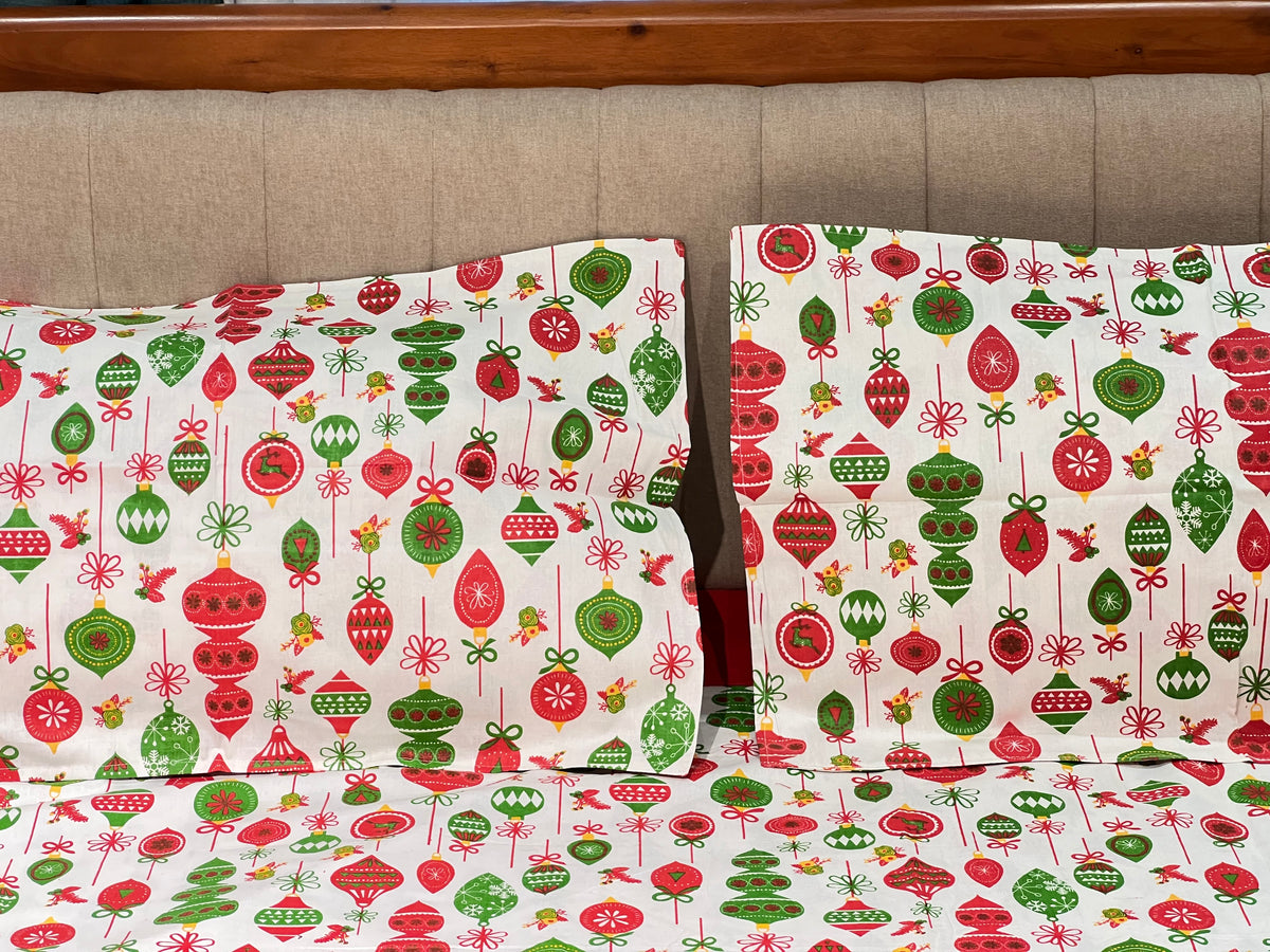 Xmas theme queen size bedsheets