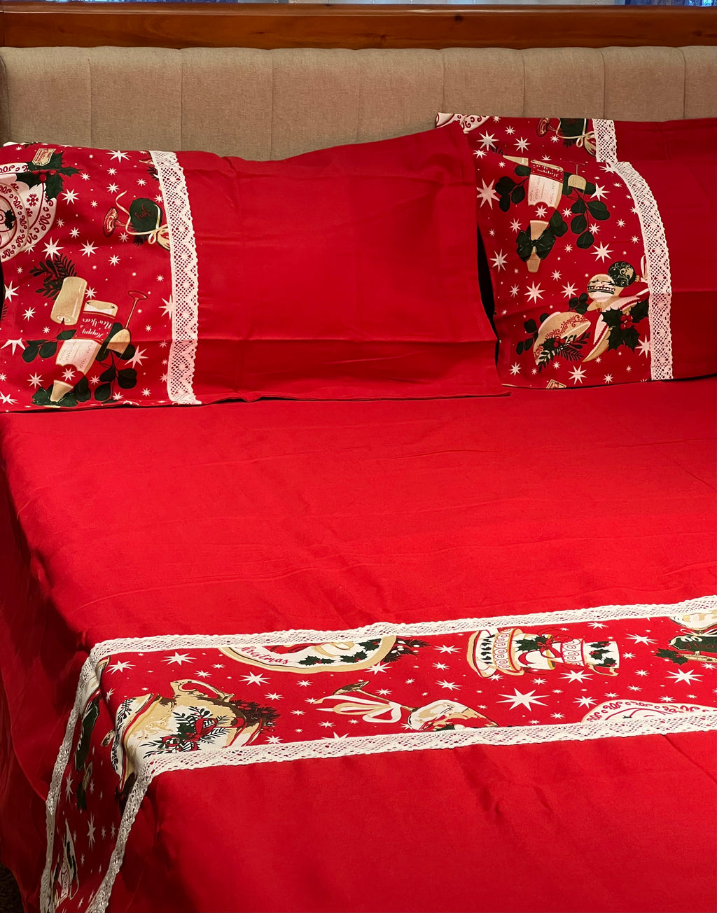King size lace bedsheet
