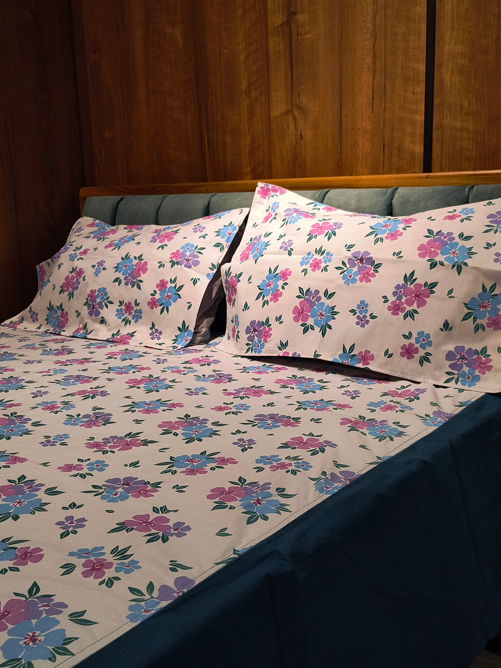 Queen Border Bedsheet Set