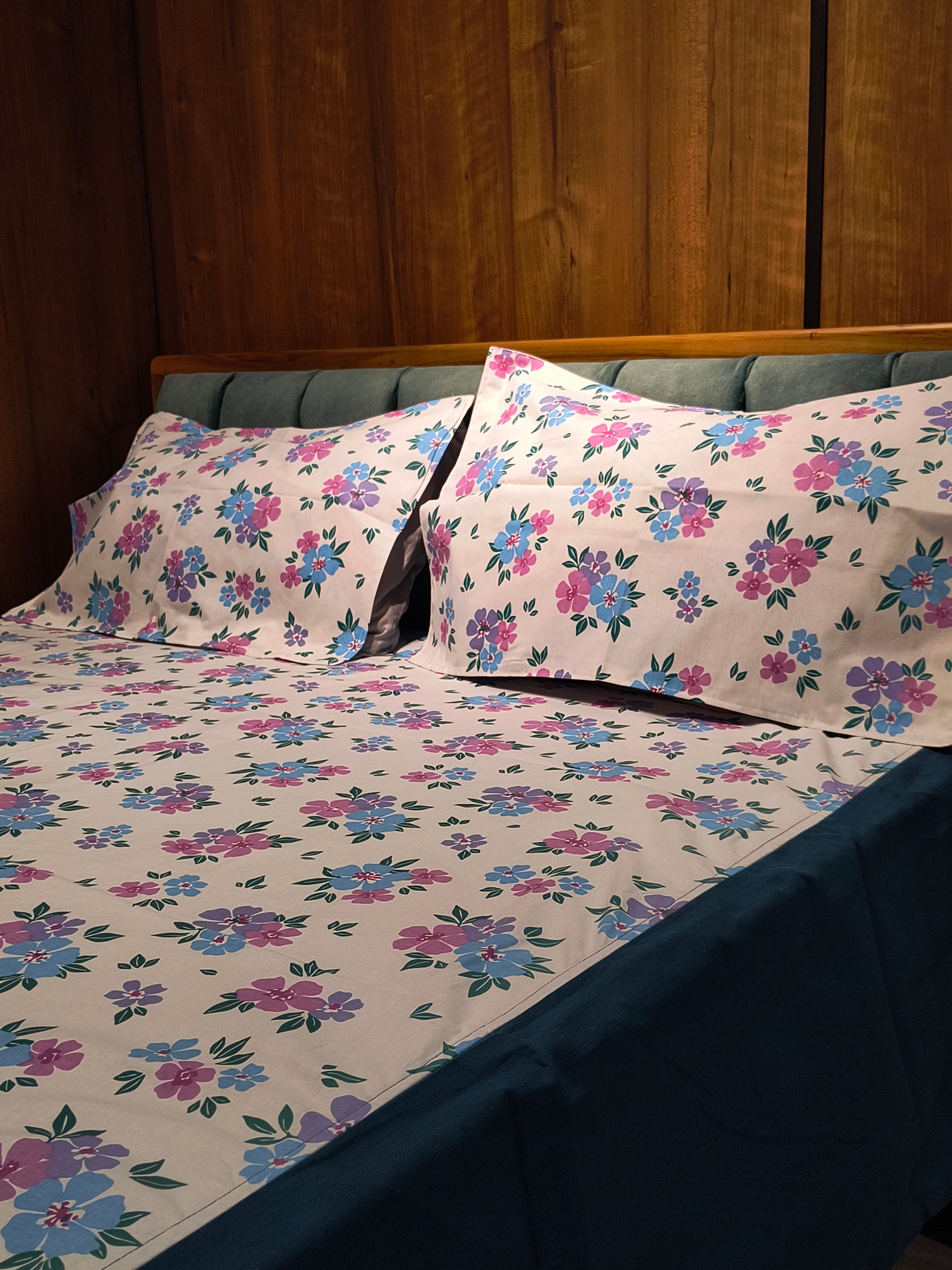 Queen Border Bedsheet Set