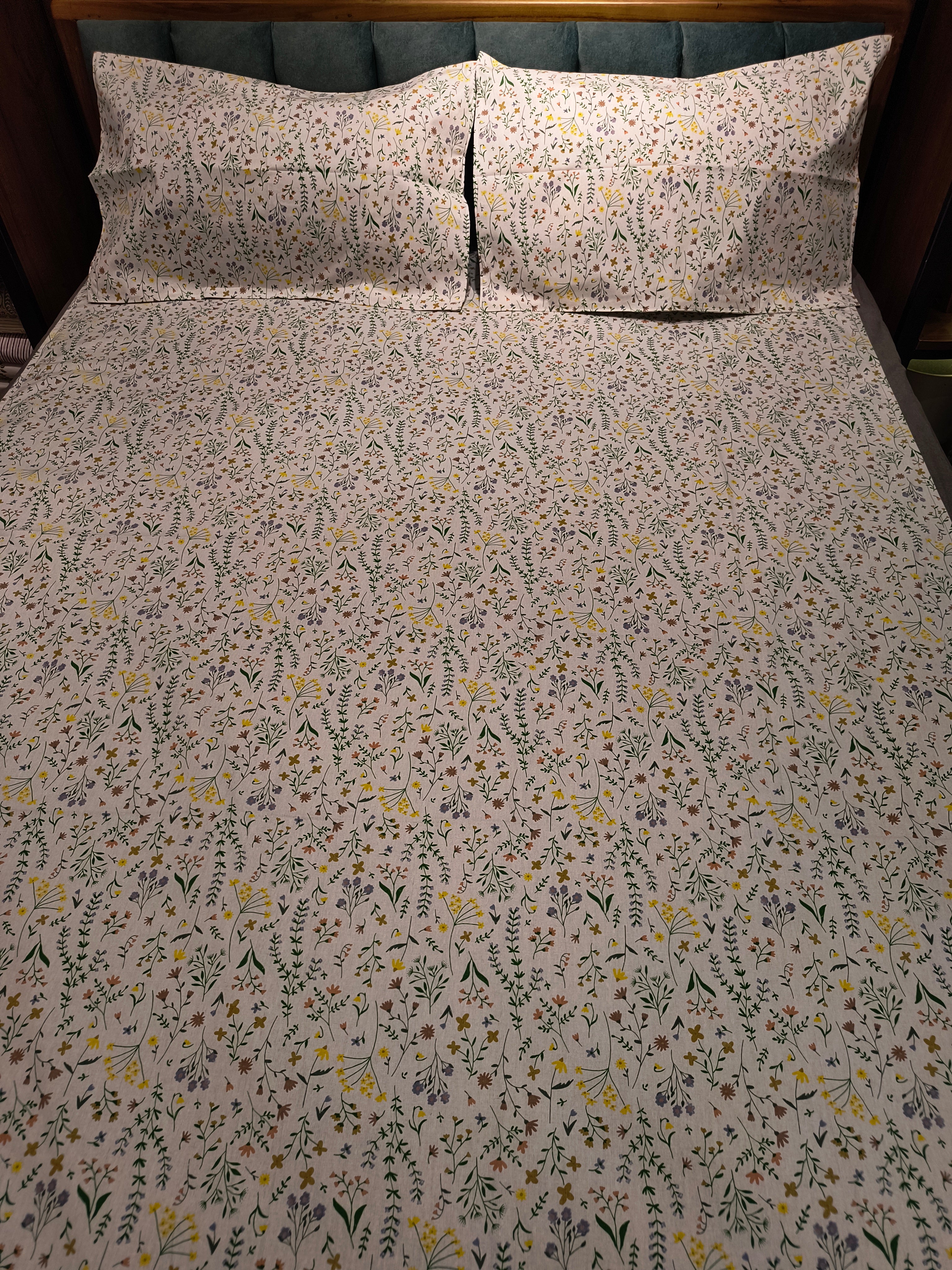 Queen Border Bedsheet Set