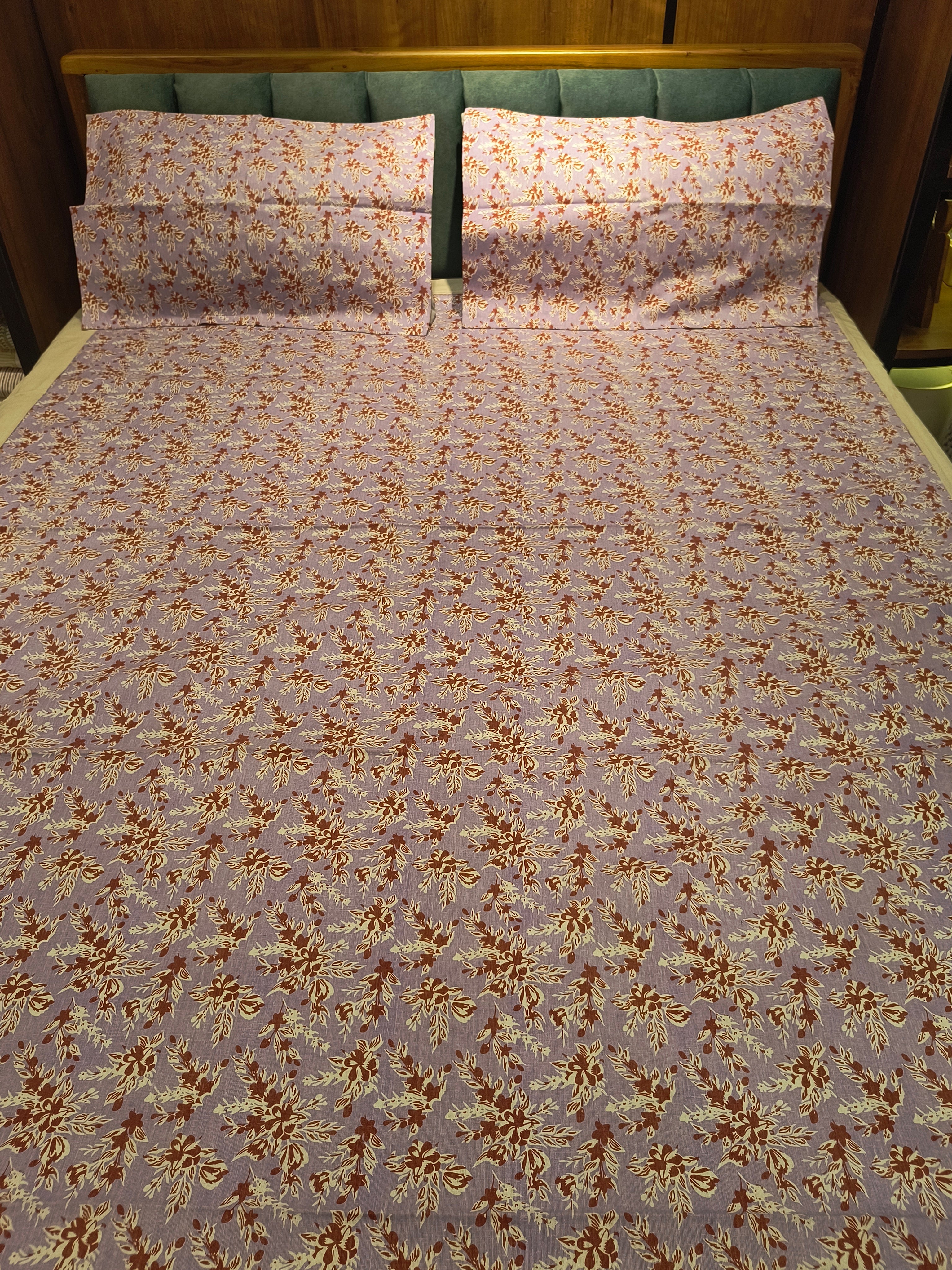 Queen Border Bedsheet Set