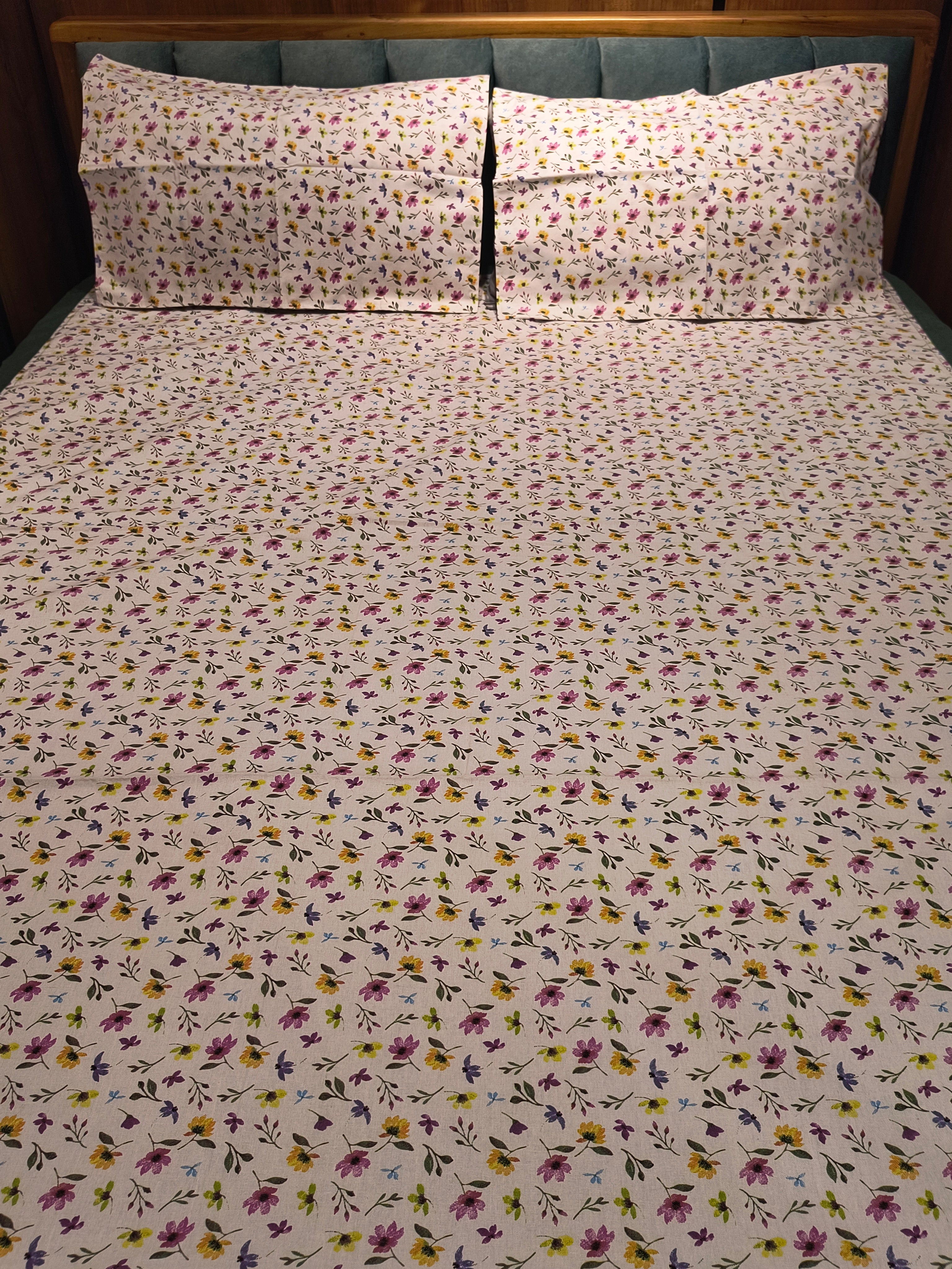 Queen Border Bedsheet Set