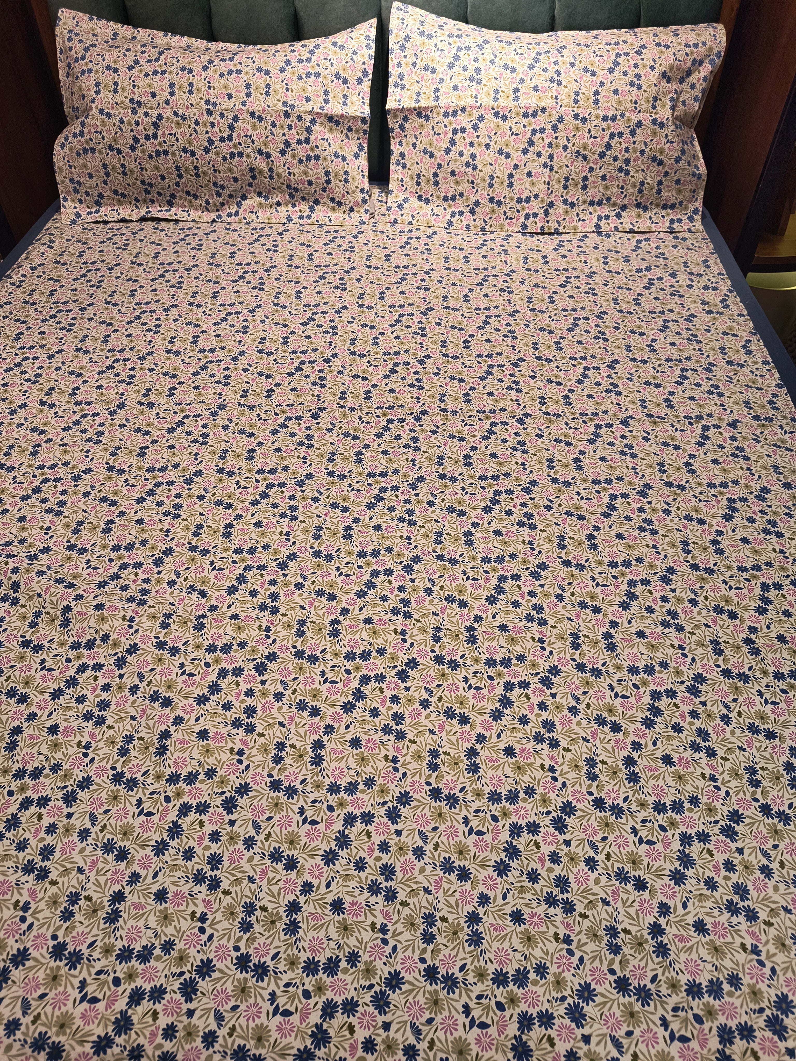 Queen Border Bedsheet Set