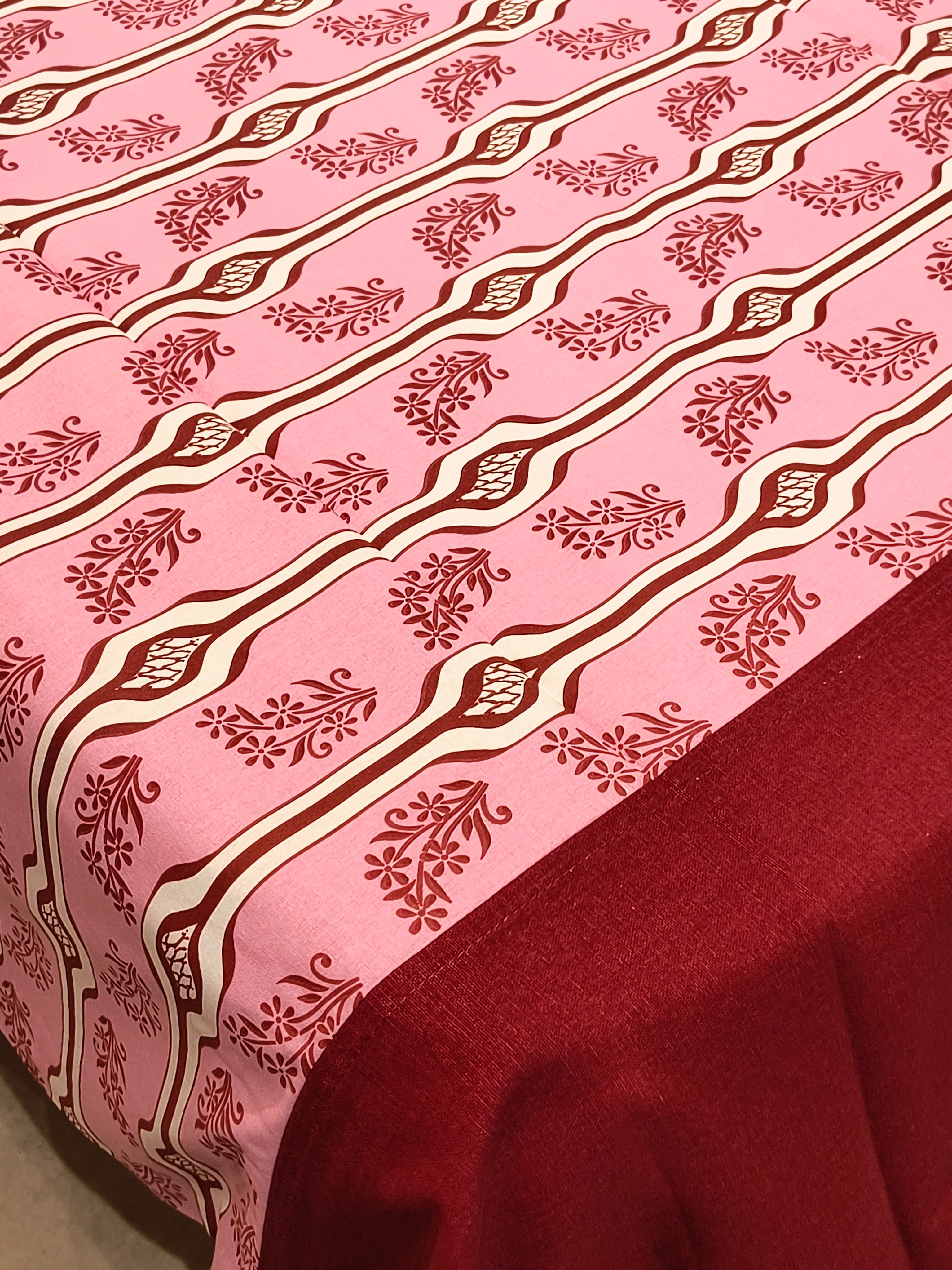 Queen Border Bedsheet Set