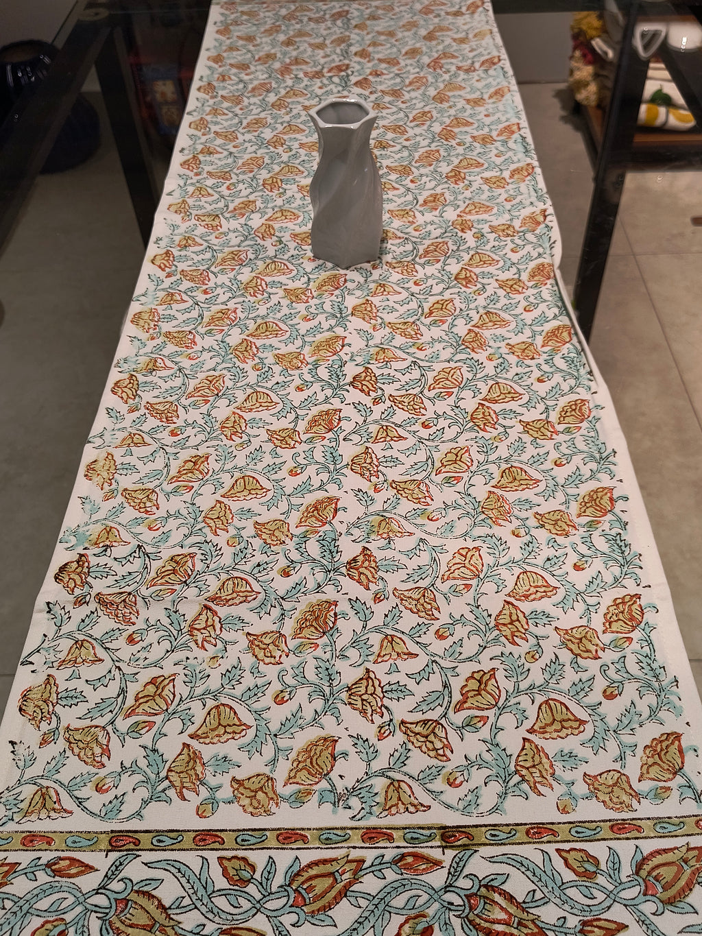 Hand Block Printed Table Runner