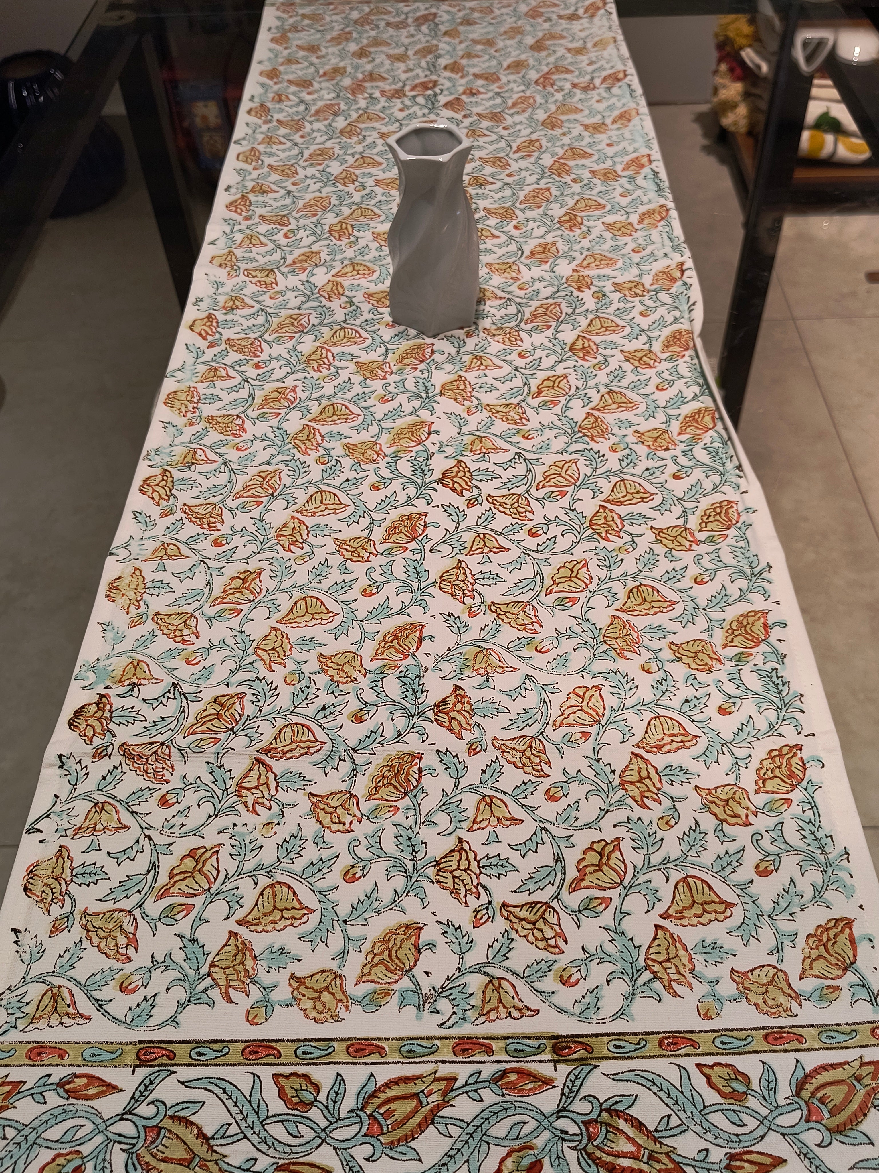 Hand Block Printed Table Runner