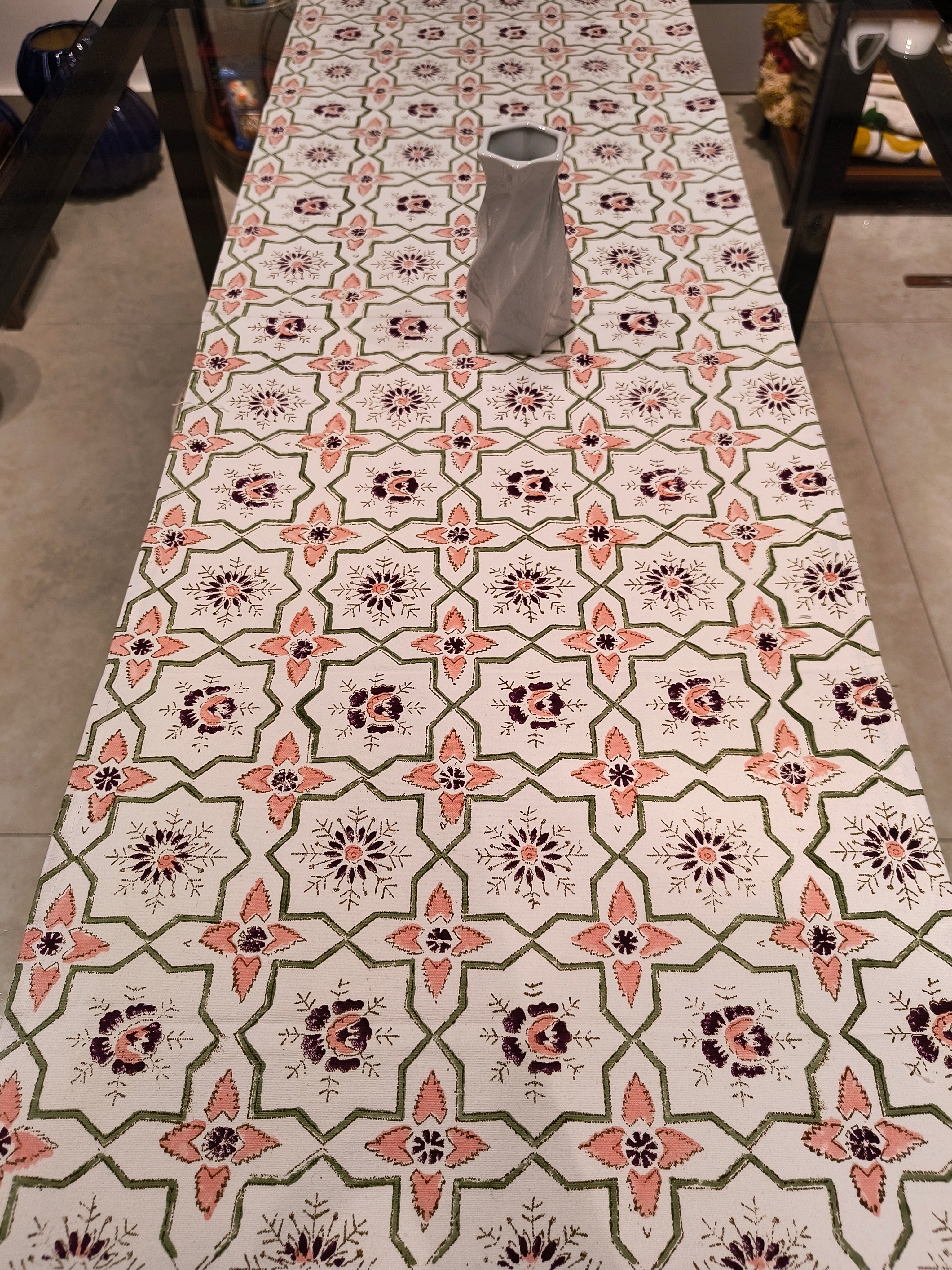 Hand Block Printed Table Runner