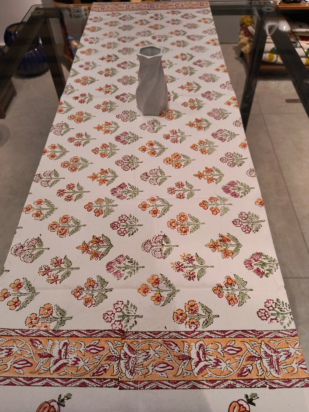 Hand Block Printed Table Runner