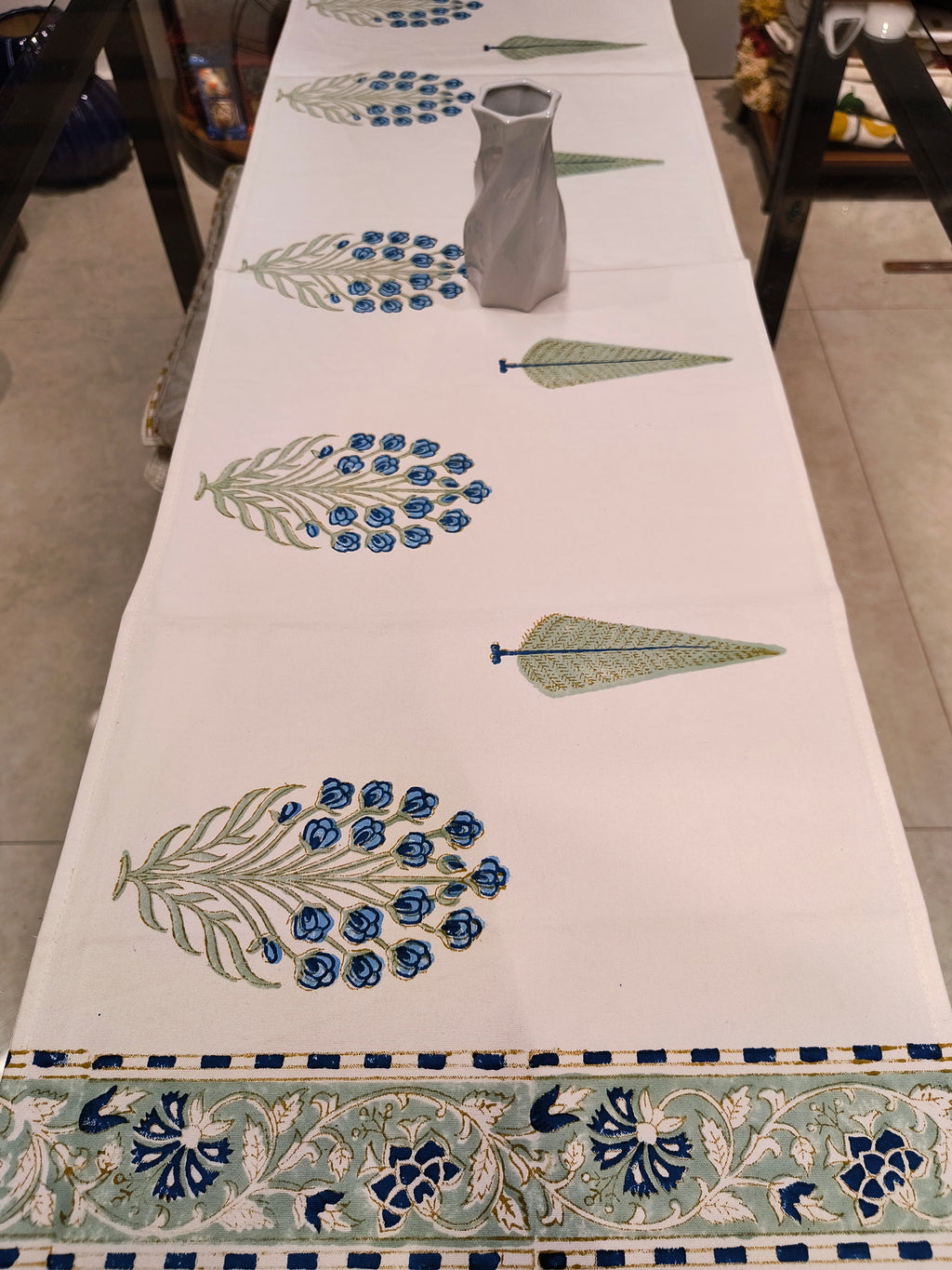 Hand Block Printed Table Runner