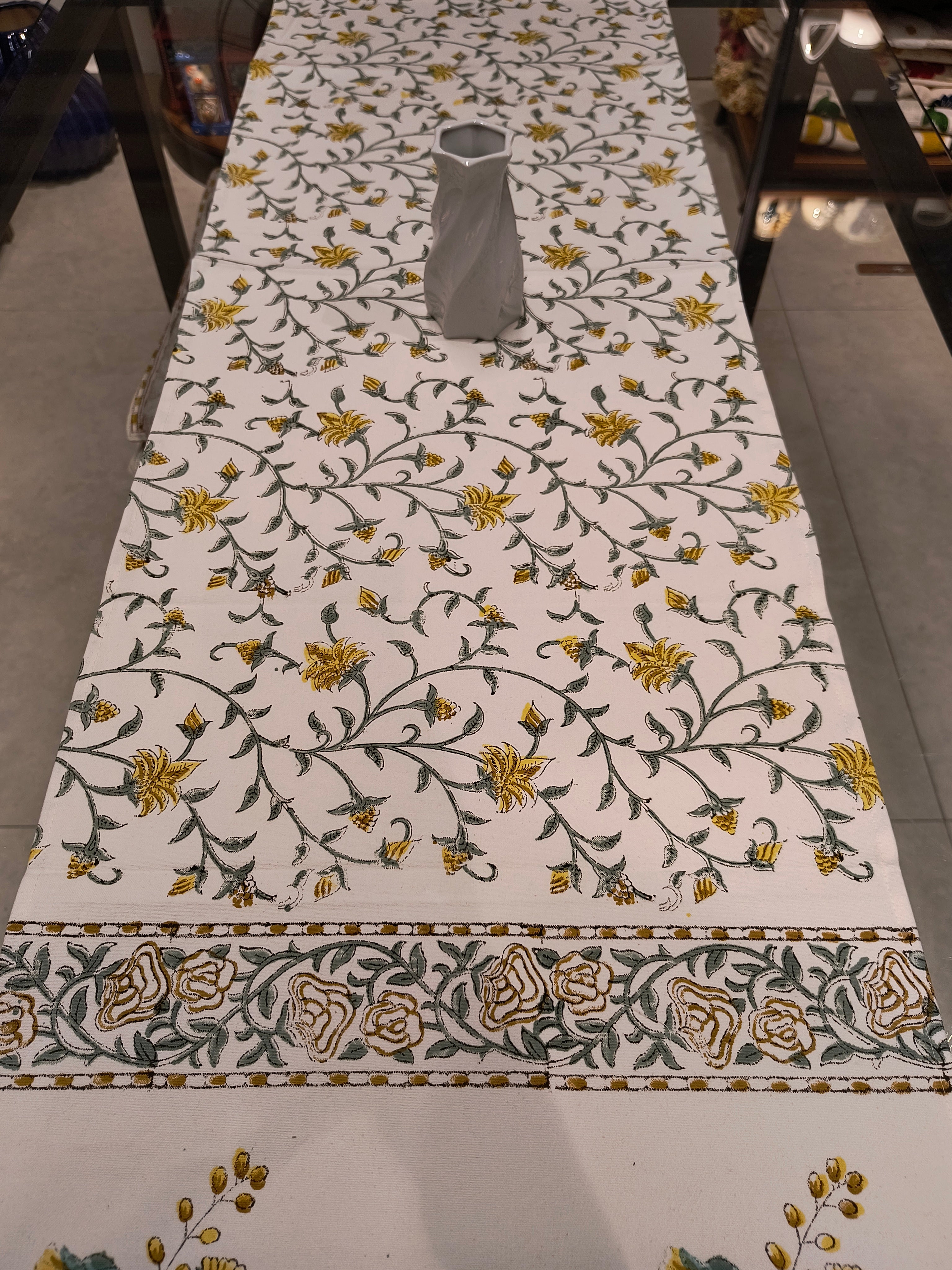 Hand Block Printed Table Runner
