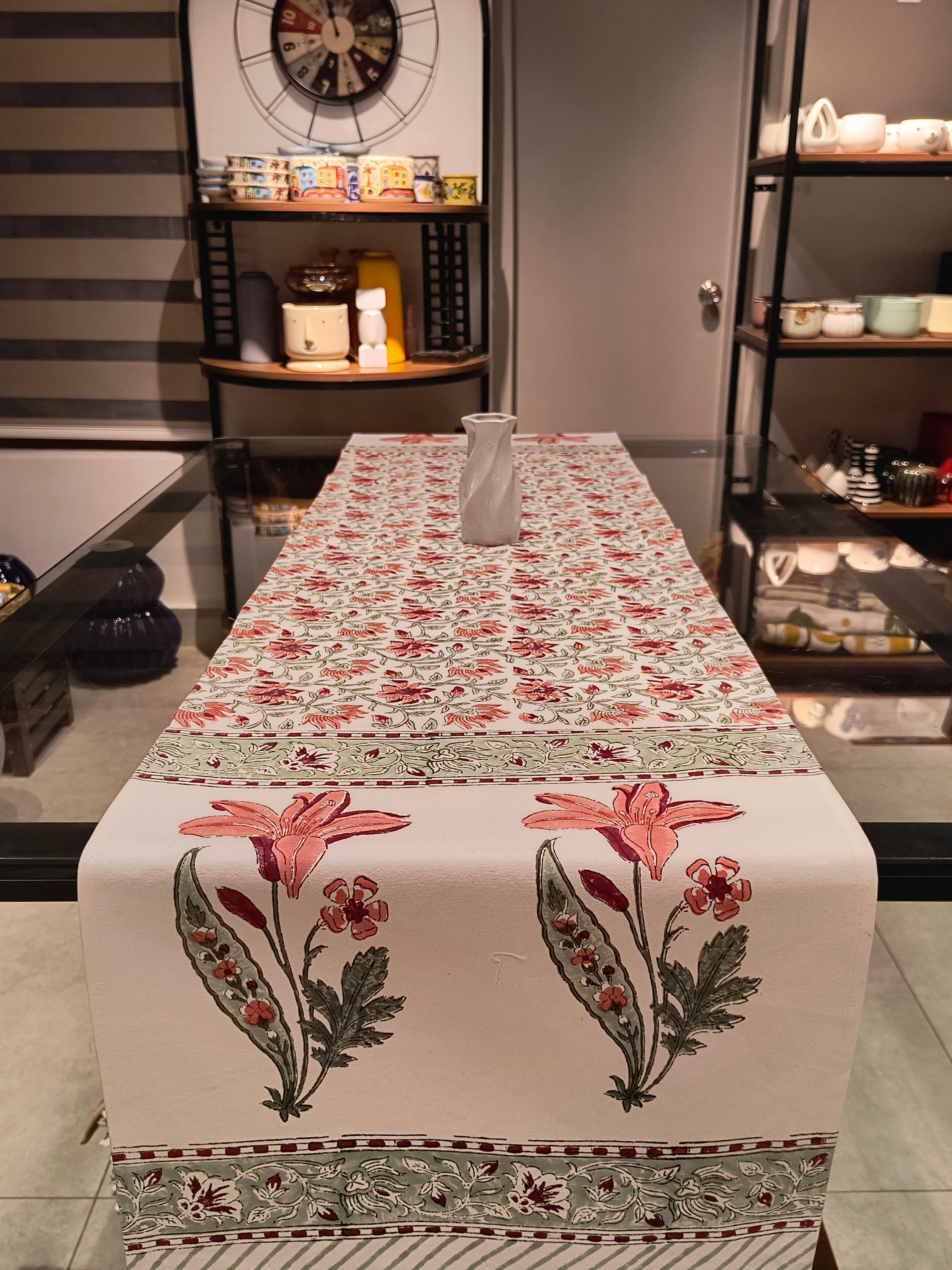 Hand Block Printed Table Runner