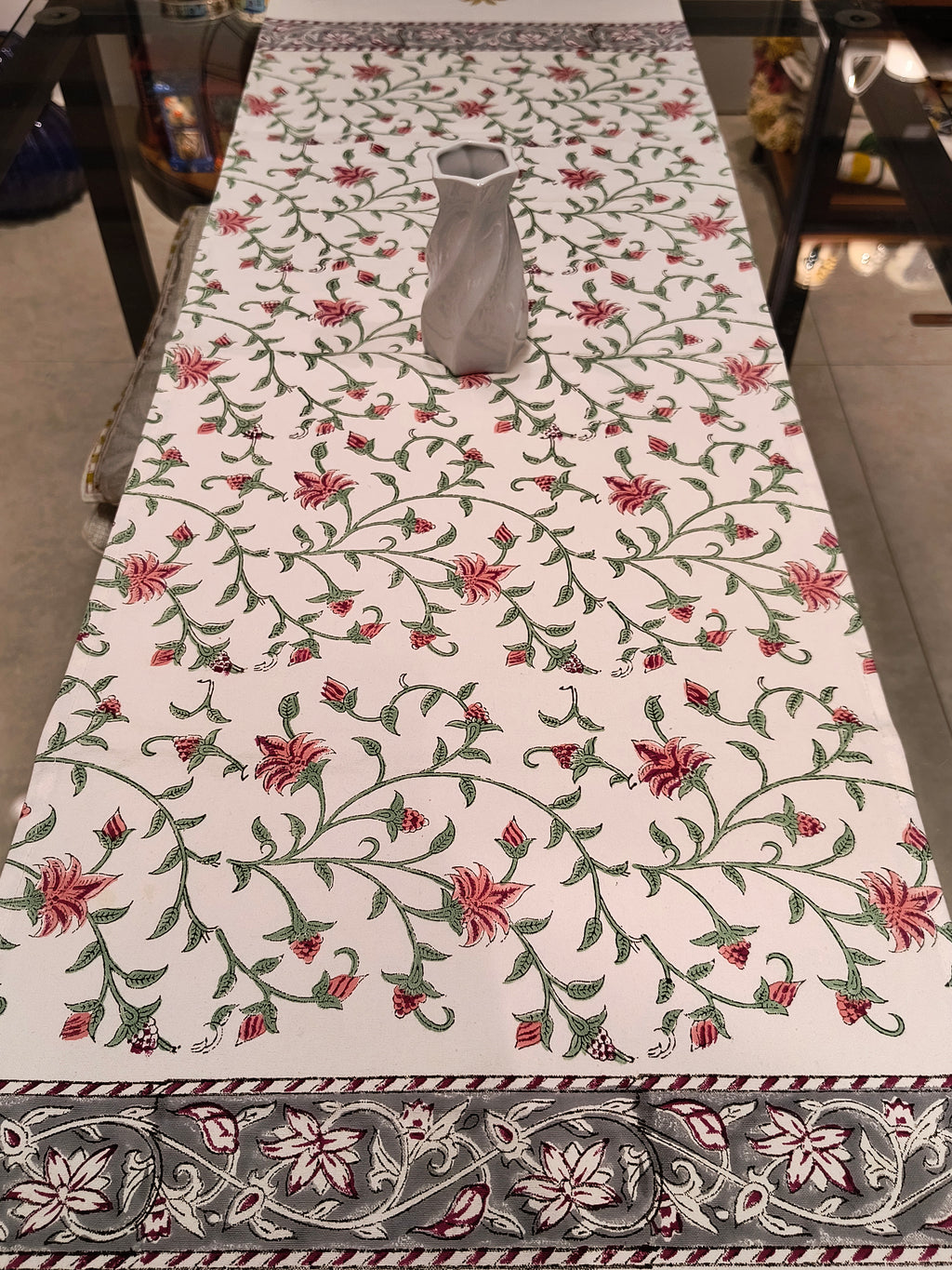 Hand Block Printed Table Runner