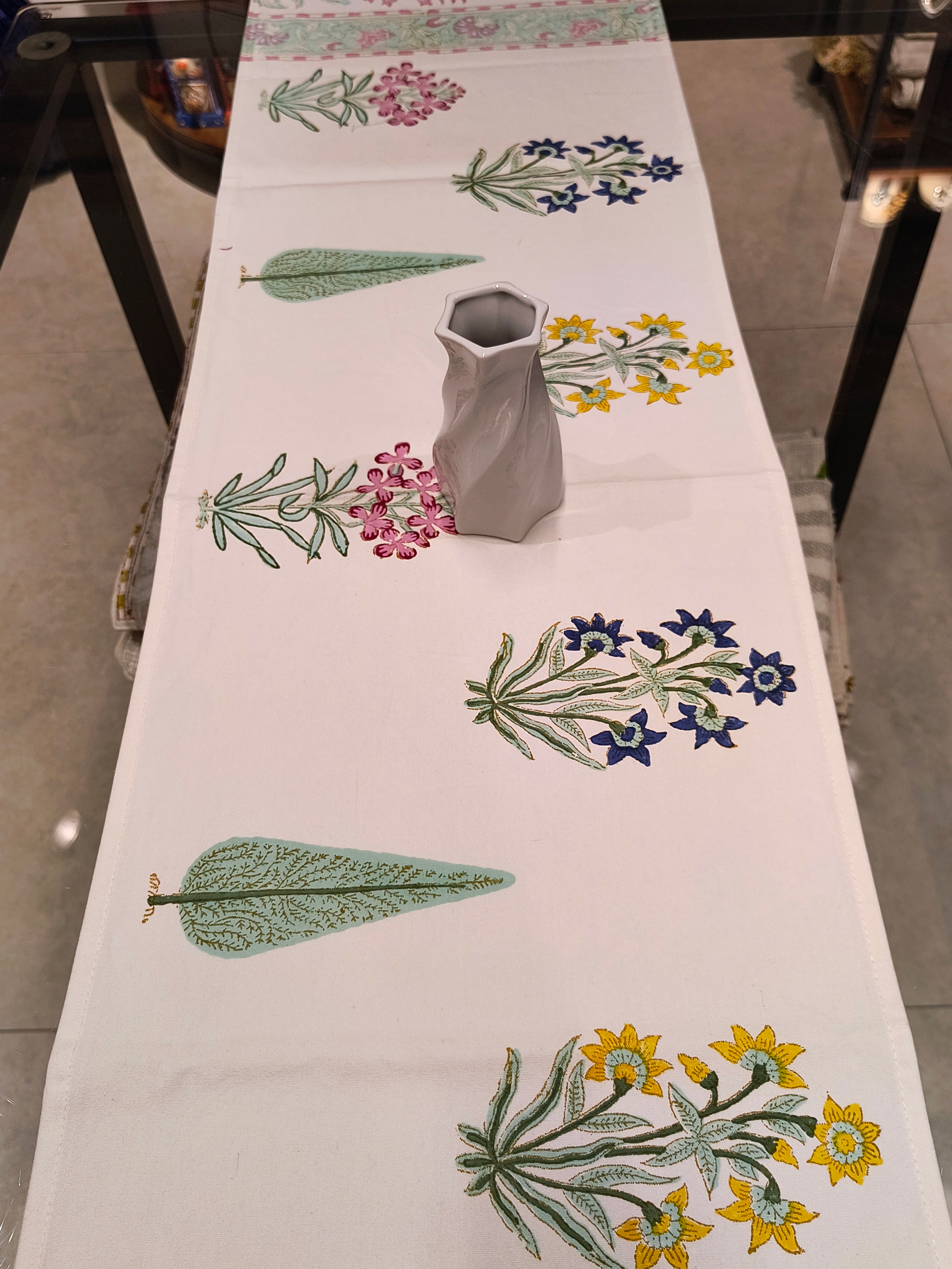 Hand Block Printed Table Runner