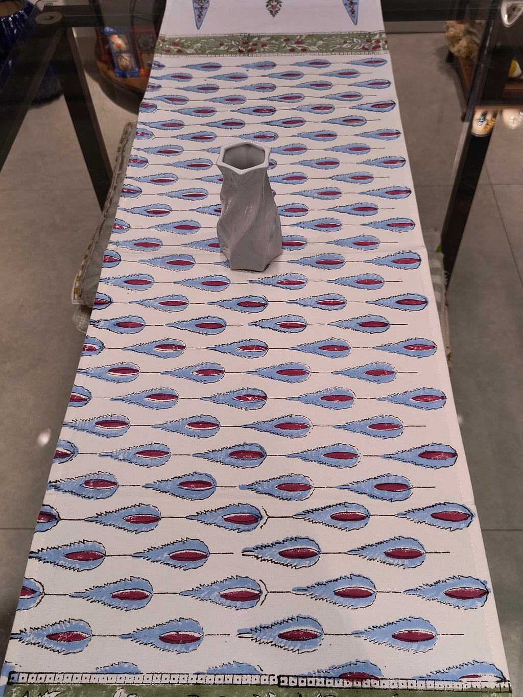 Hand Block Printed Table Runner