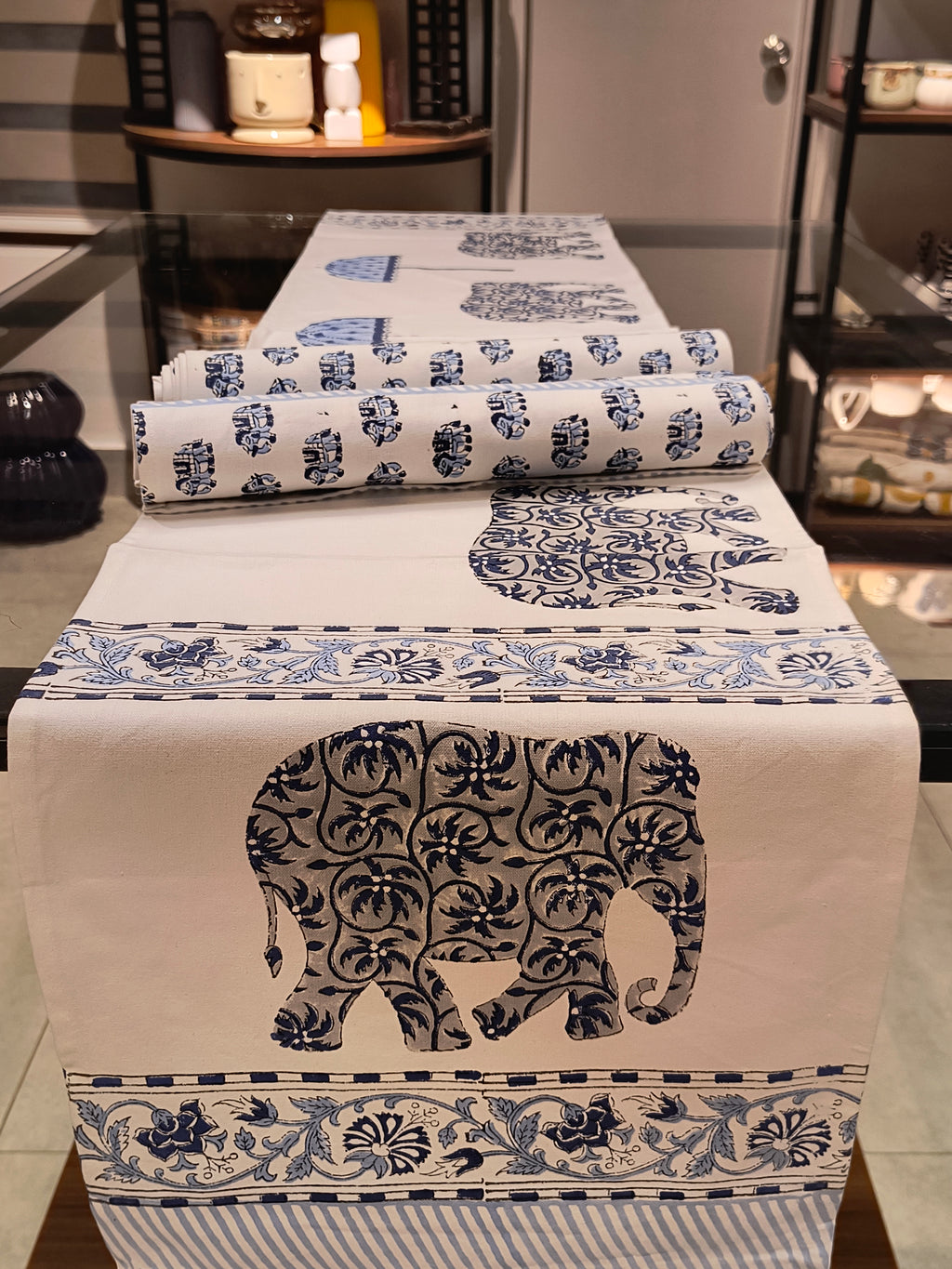 Hand Block Printed Table Runner Set