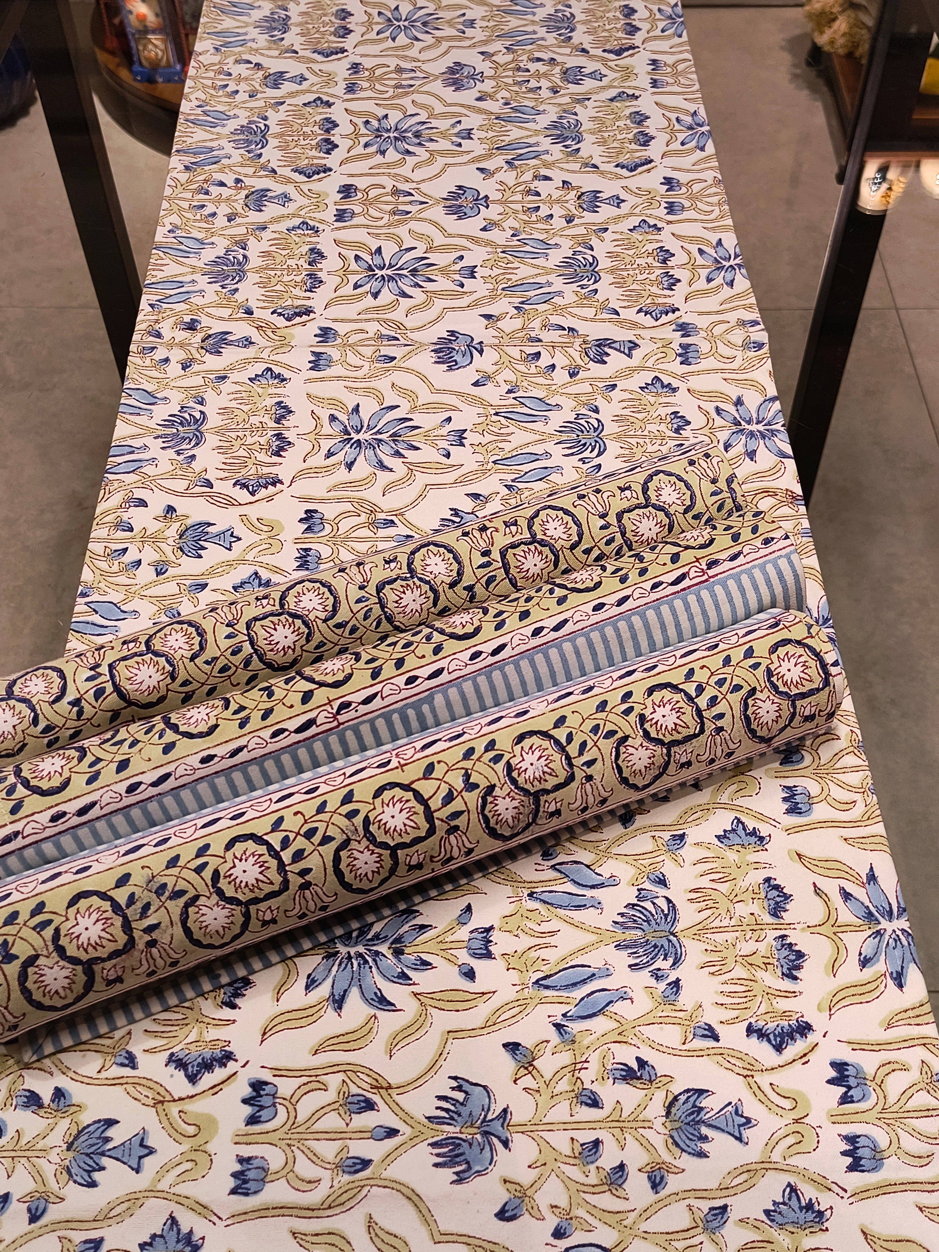 Hand Block Printed Table Runner Set