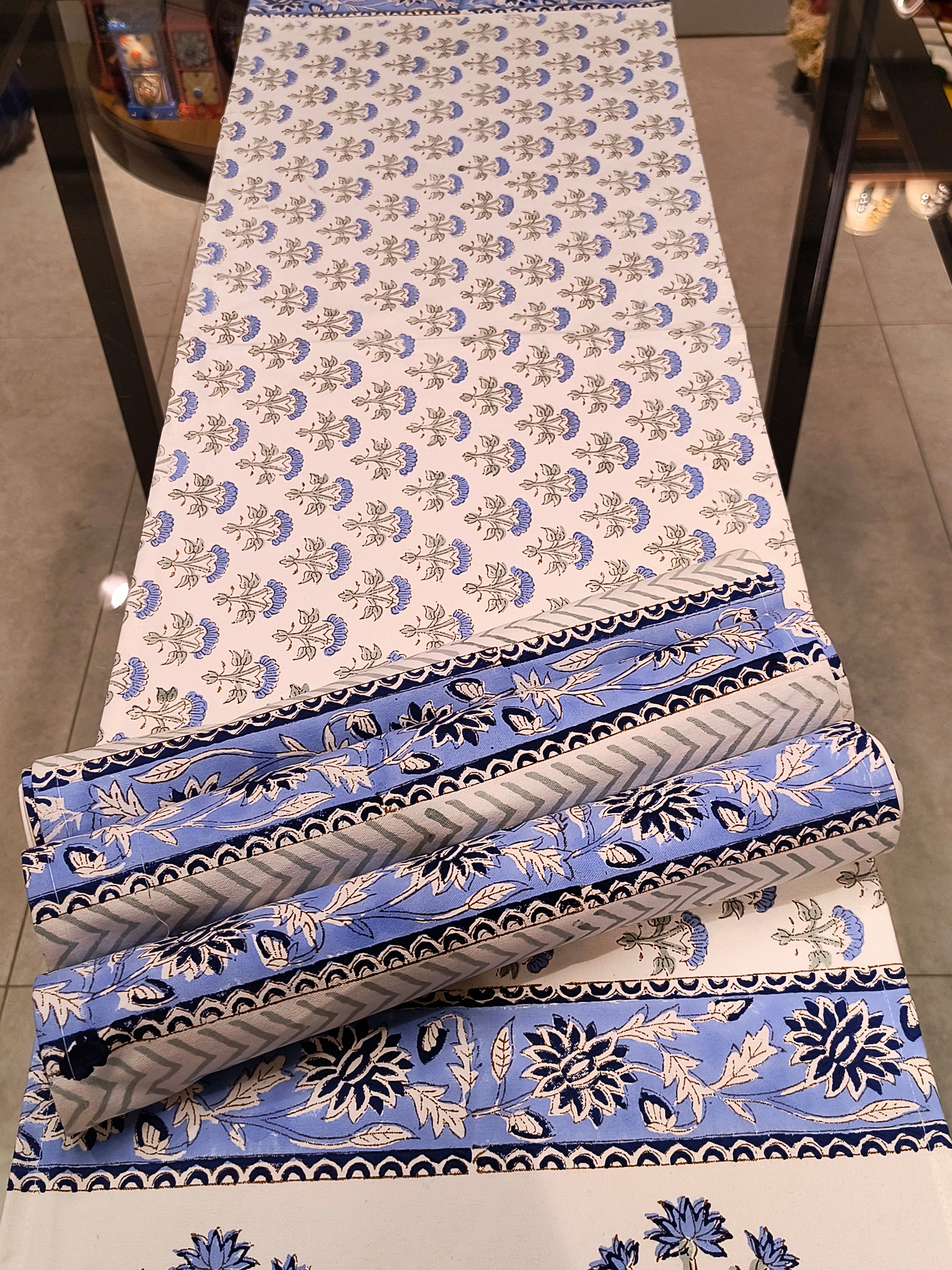 Hand Block Printed Table Runner Set