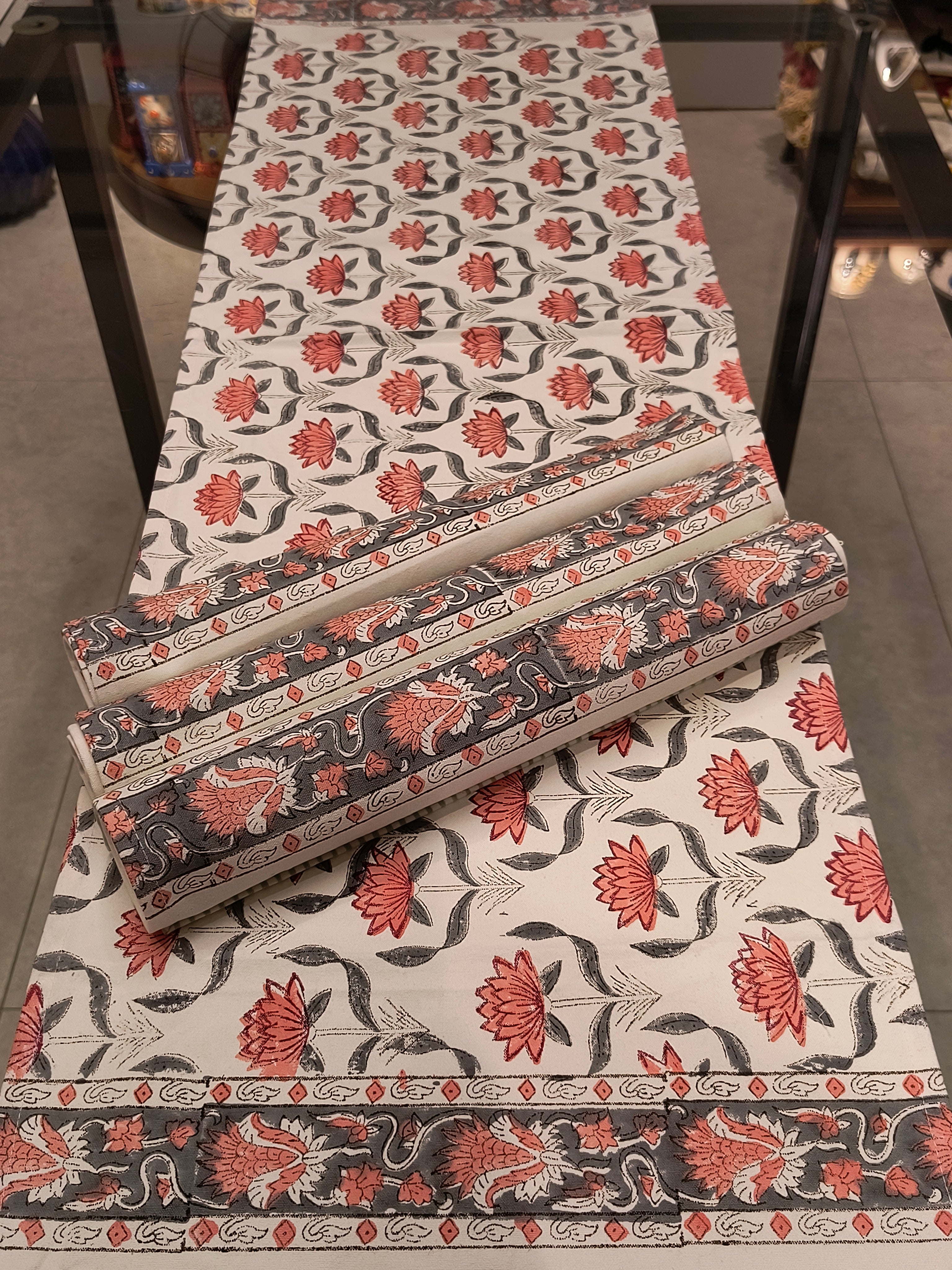 Hand Block Printed Table Runner Set