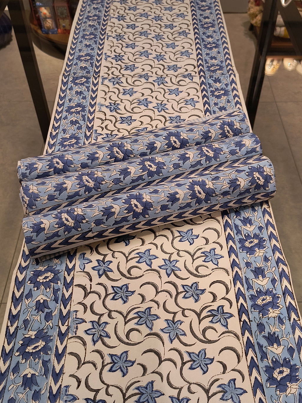 Hand Block Printed Table Runner Set