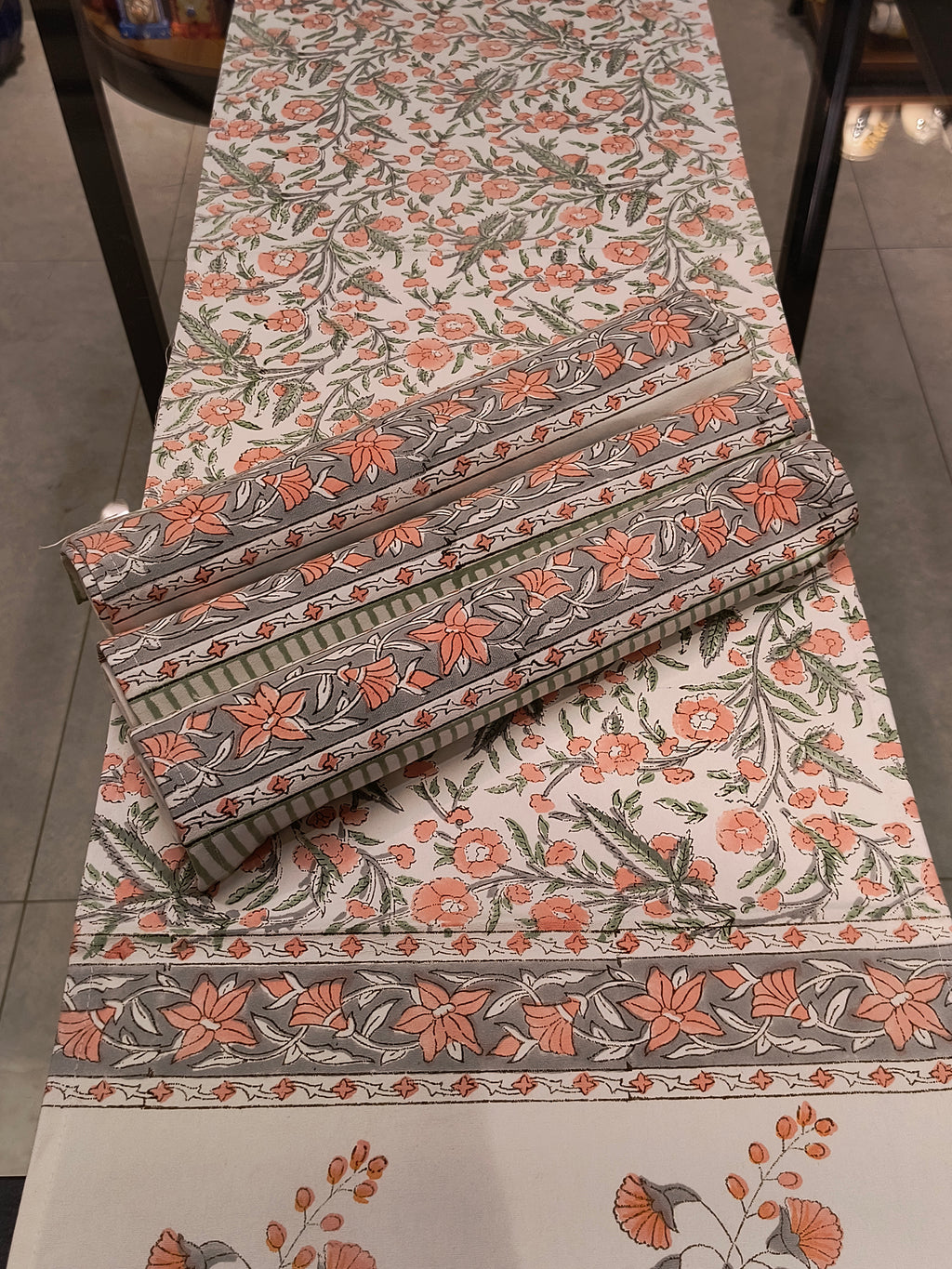 Hand Block Printed Table Runner Set