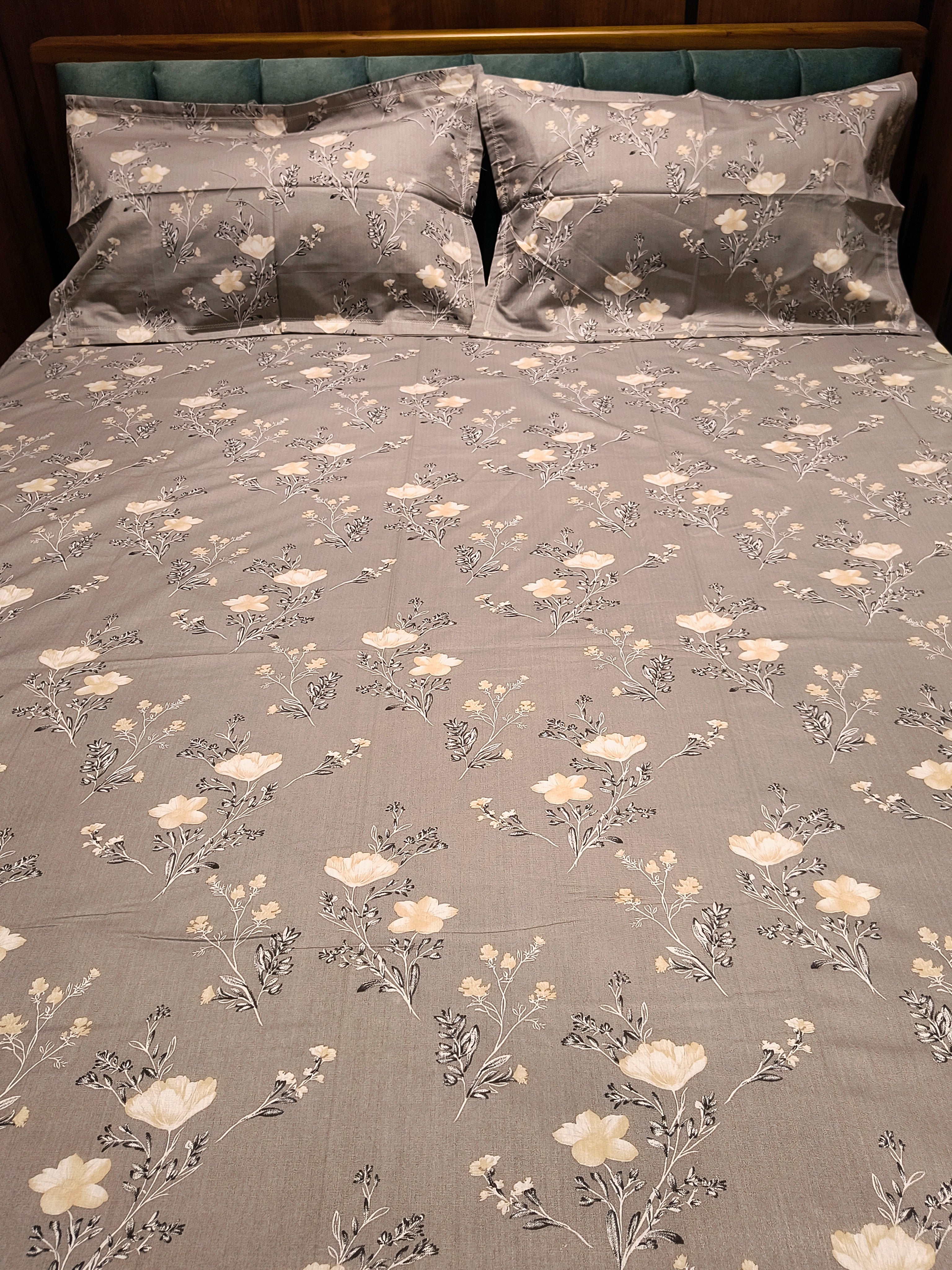 Soft Cotton King Size Bedsheet Set