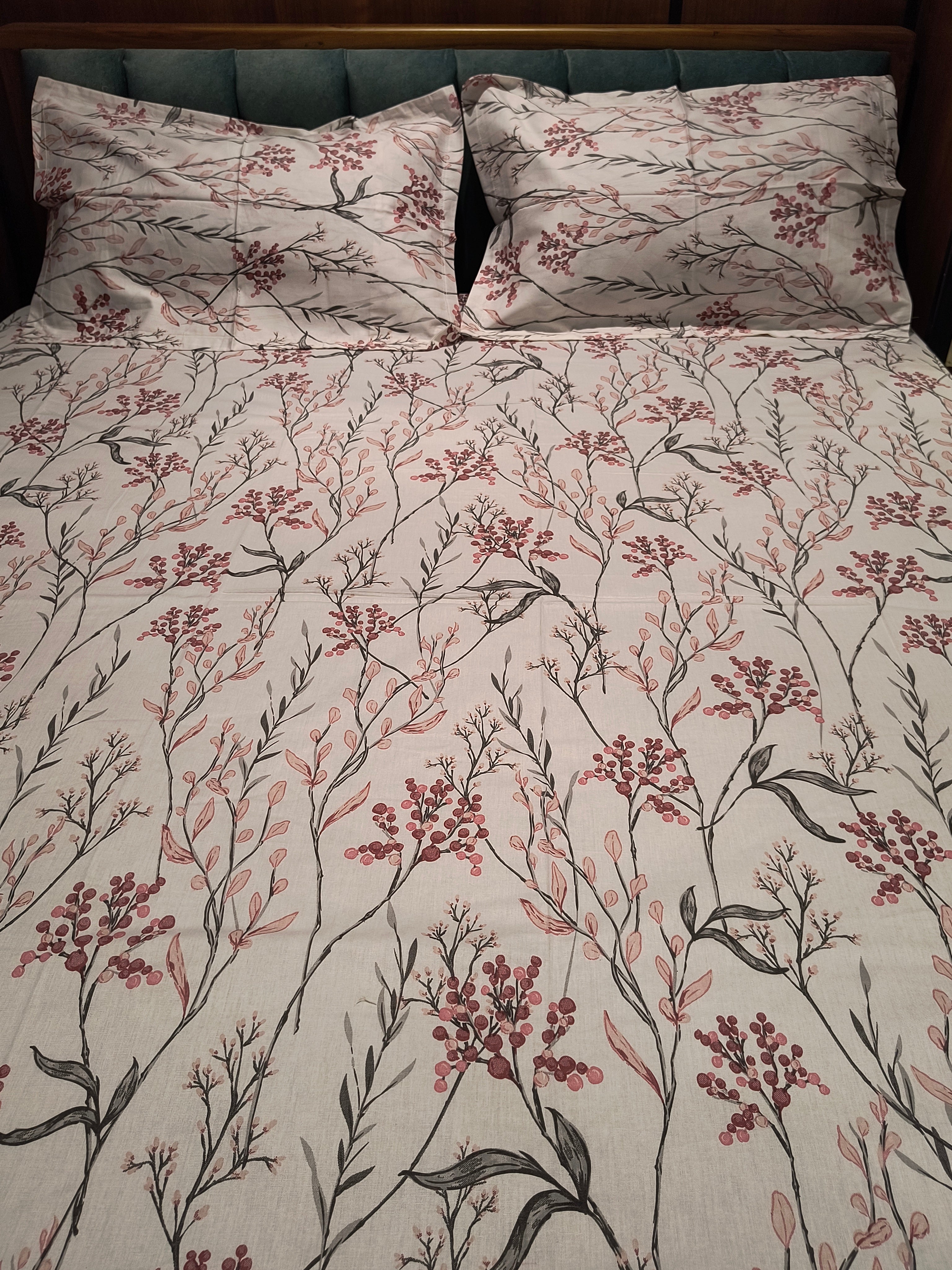 Soft Cotton King Size Bedsheet Set