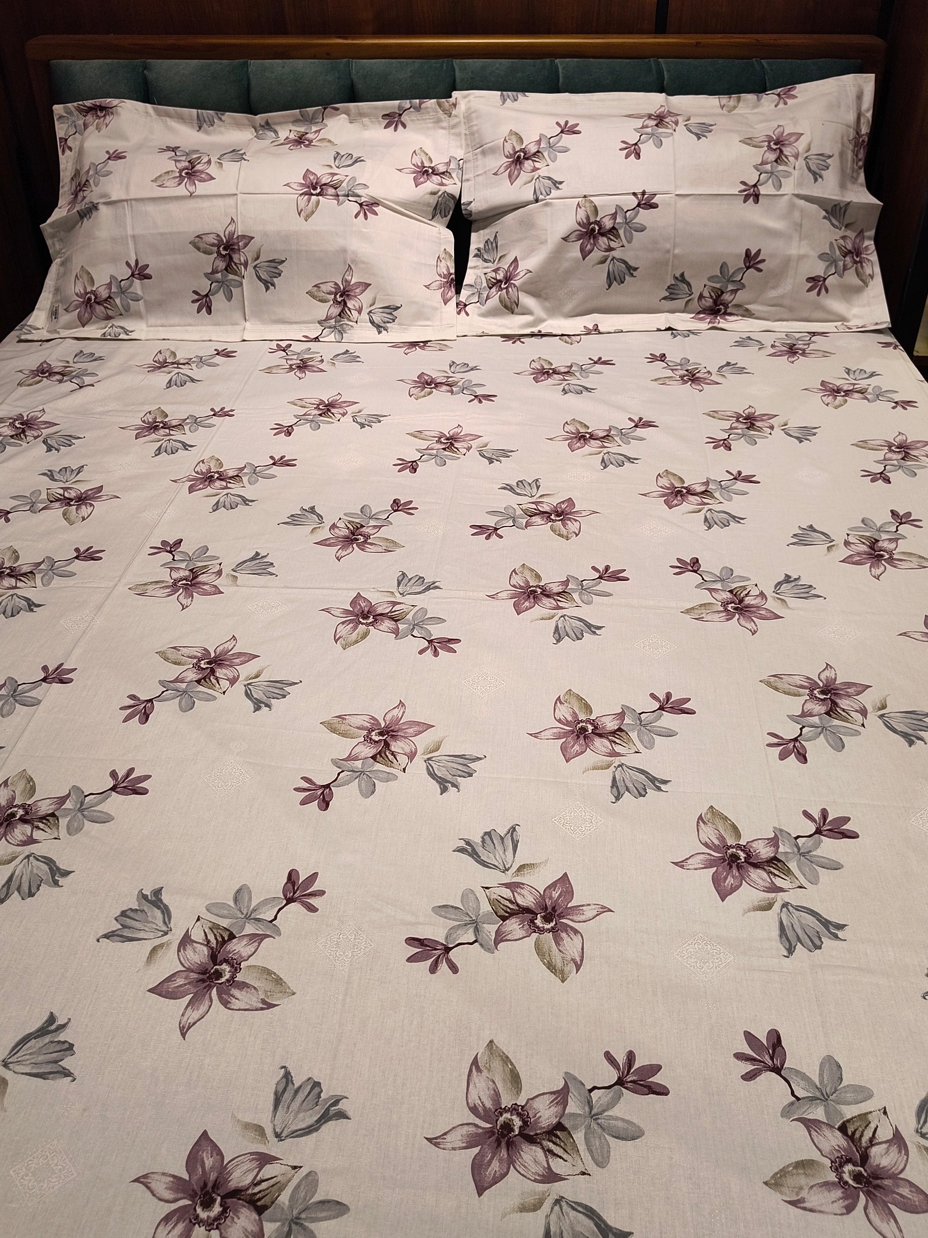Soft Cotton King Size Bedsheet Set