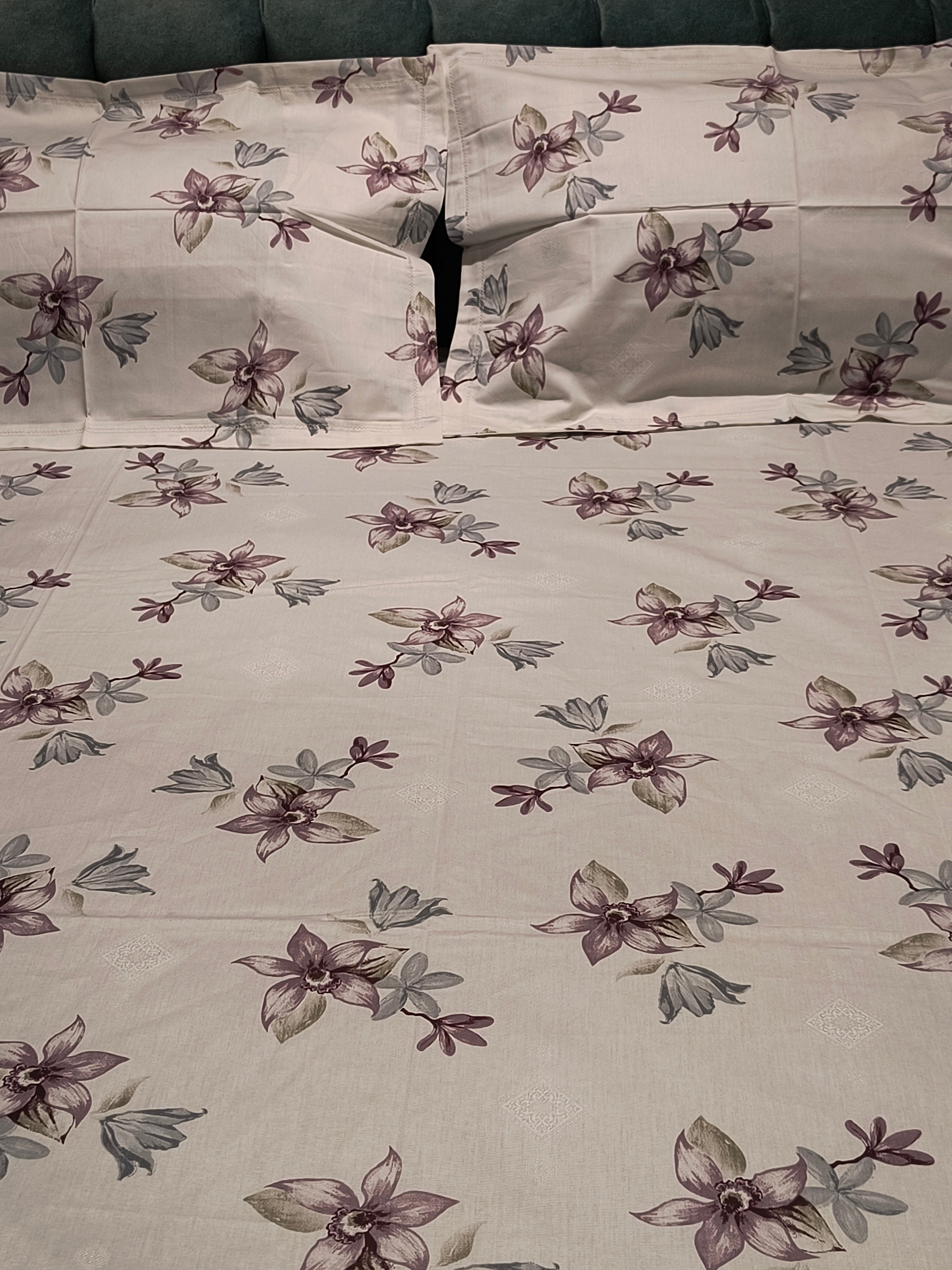 Soft Cotton King Size Bedsheet Set