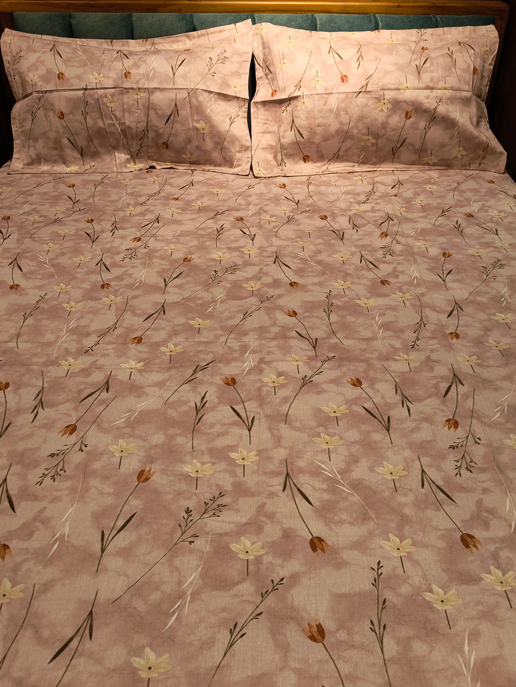 Soft Cotton King Size Bedsheet Set