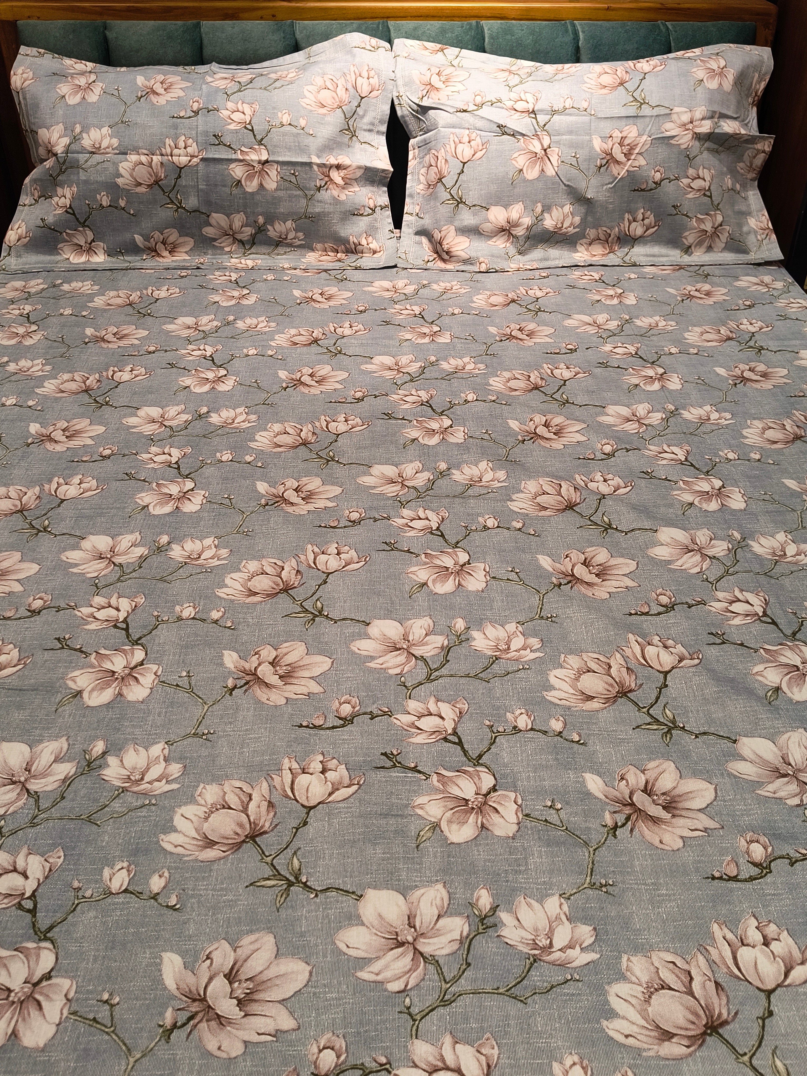 Soft Cotton King Size Bedsheet Set